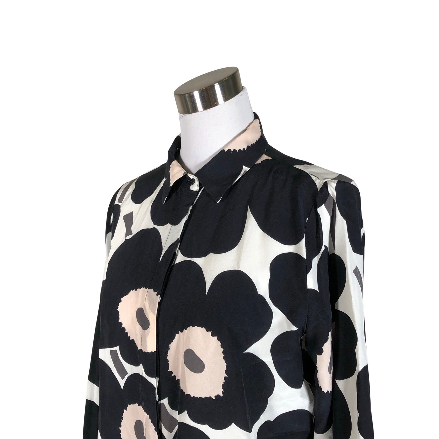 Unisex Marimekko - Schiffon tunic, size 40 - Black (3)