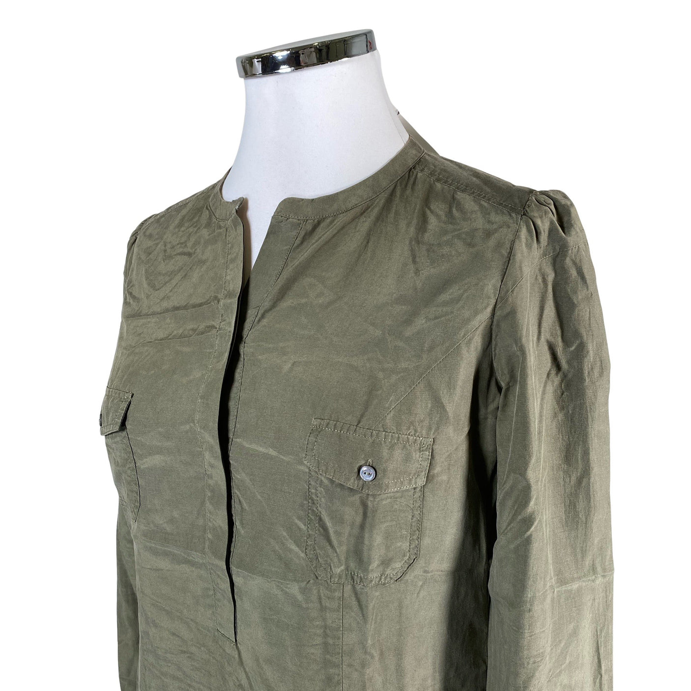 Unisex Marc O'Polo - Schiffon dress, size 42 - Green (2)