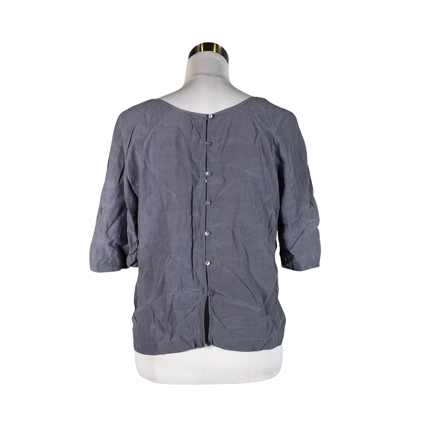 Unisex Benetton - Short-sleeved blouse, size 38 - Light blue (2)