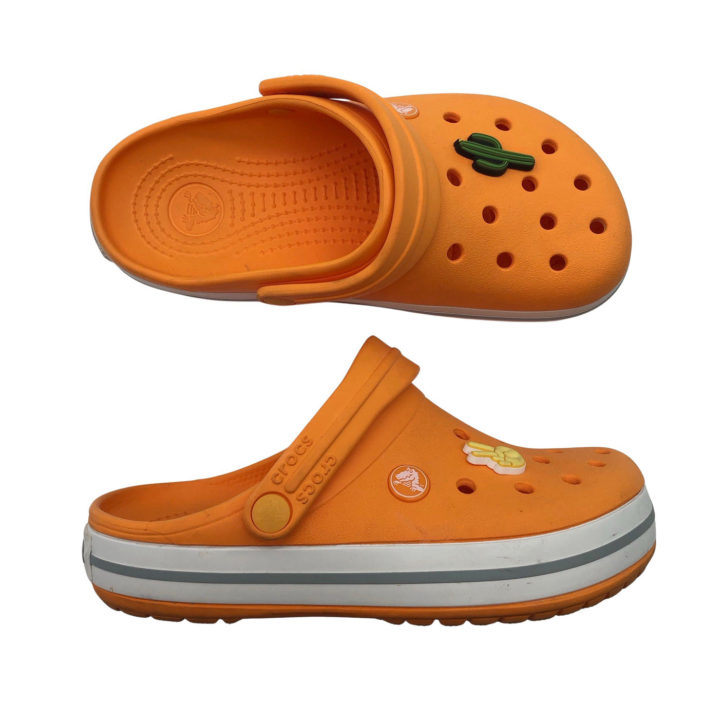 Unisex Crocs - Slip-on shoes, size 37 - Orange (1)