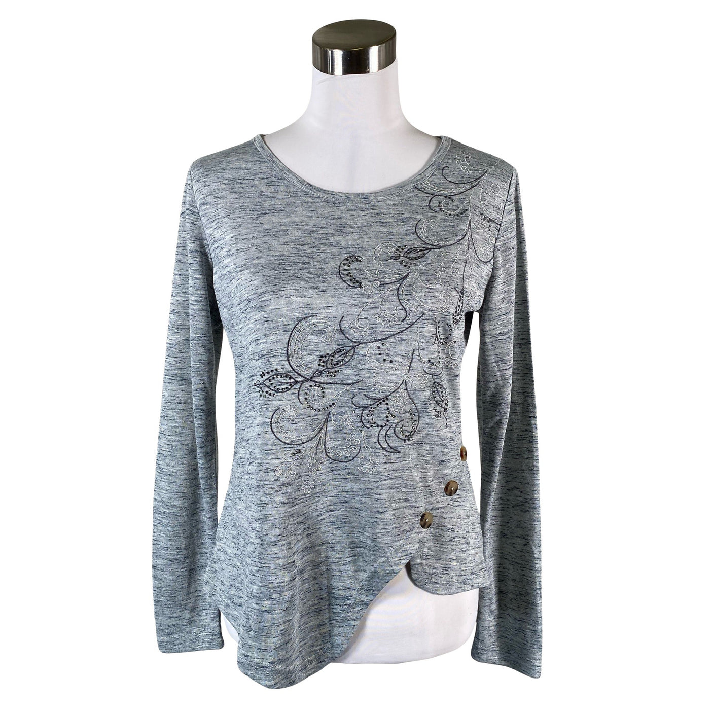 Unisex Koroshi - Tricot shirt, size 38 - Gray (1)