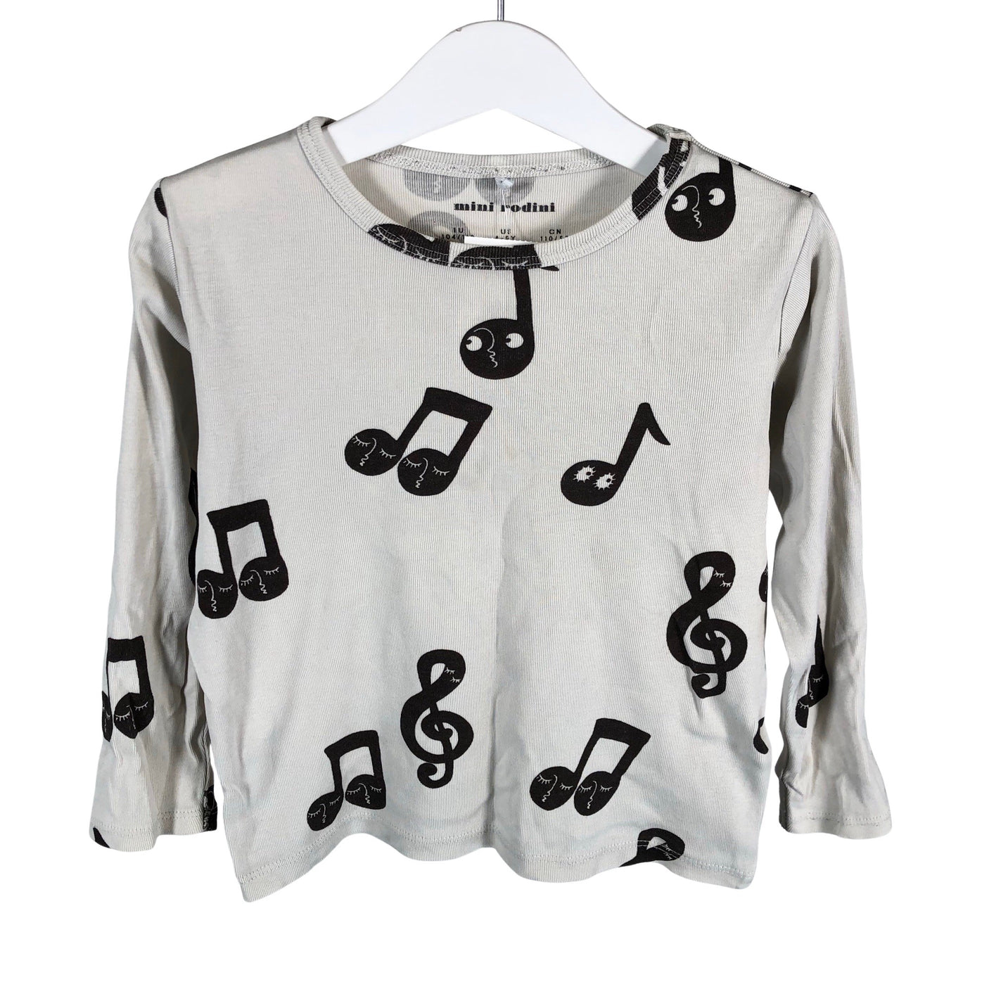 Unisex Mini Rodini - Tricot shirt, size 104 - 110 - Gray (1)
