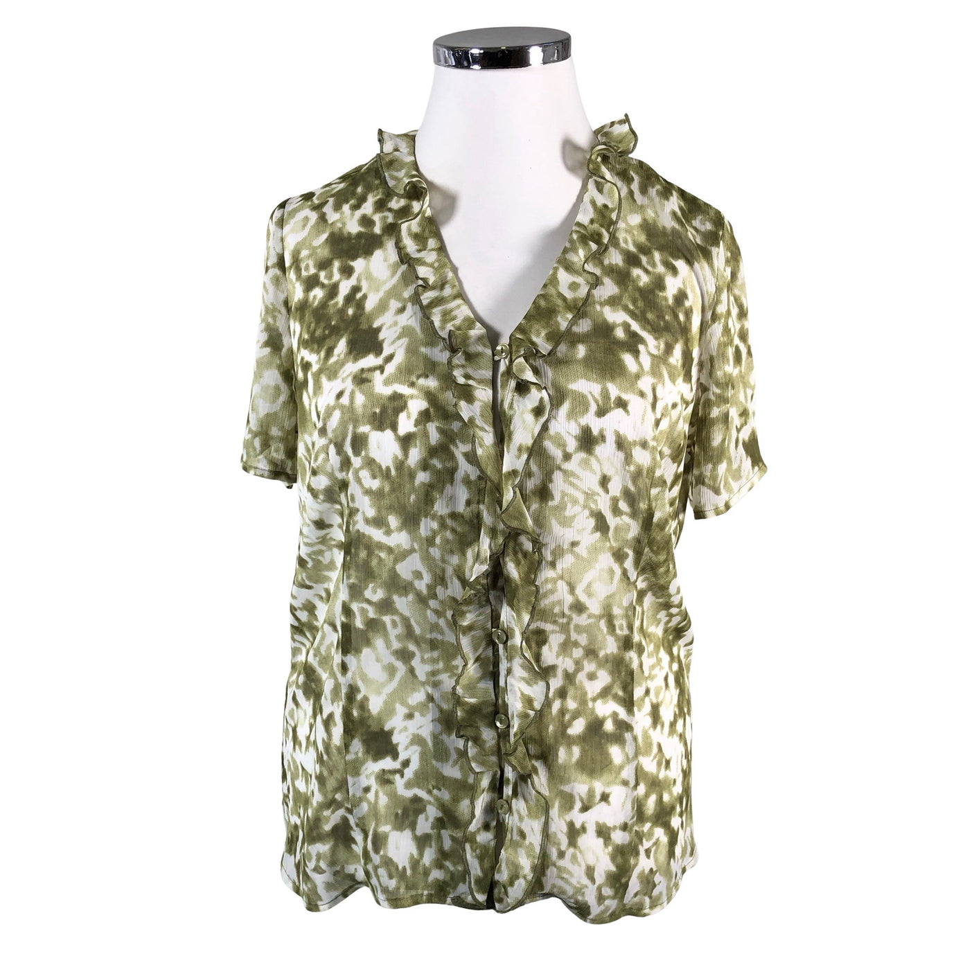 Unisex Global - Short-sleeved blouse, size 42 - Green (1)