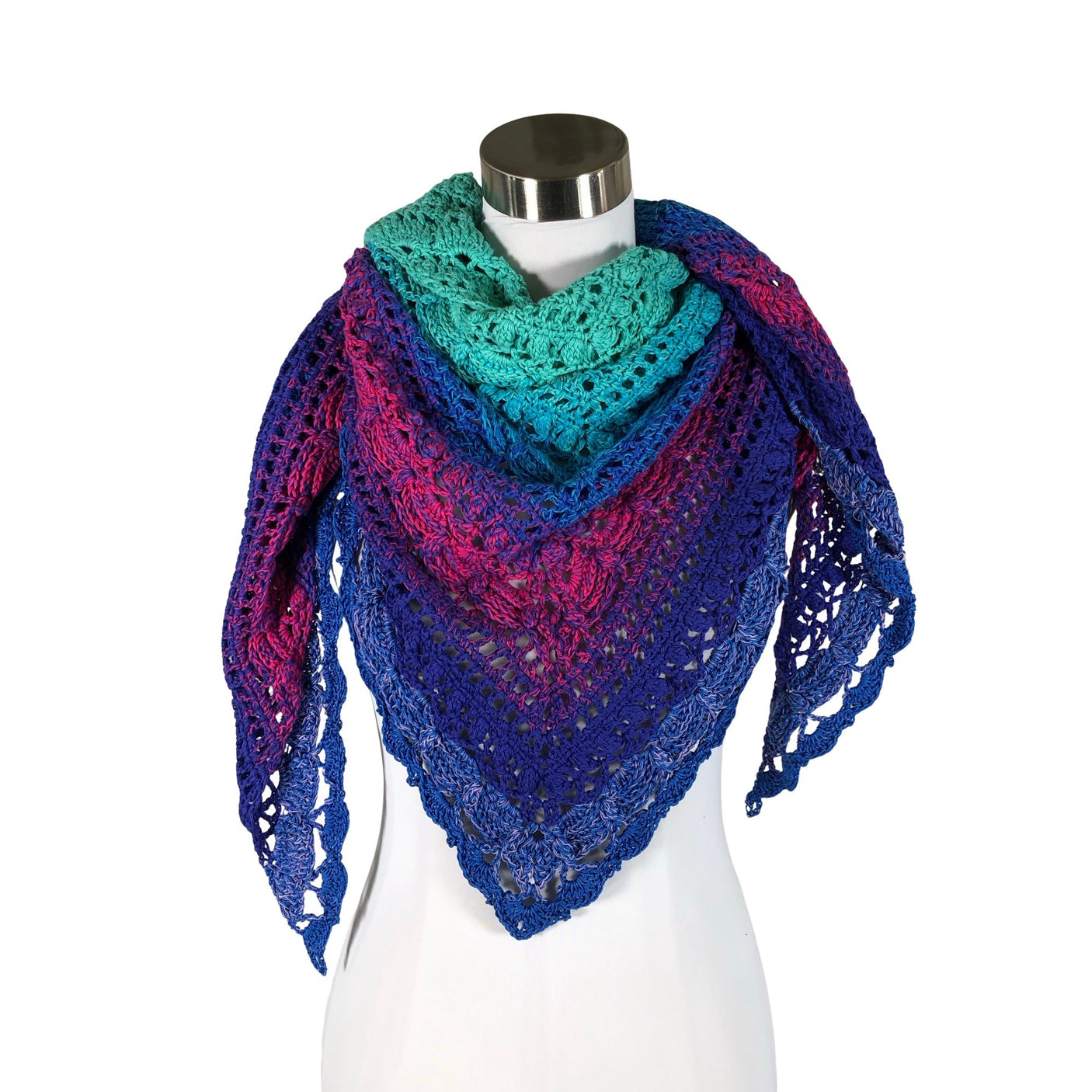 Unisex Handmade - Scarf, size Midi - Blue (1)