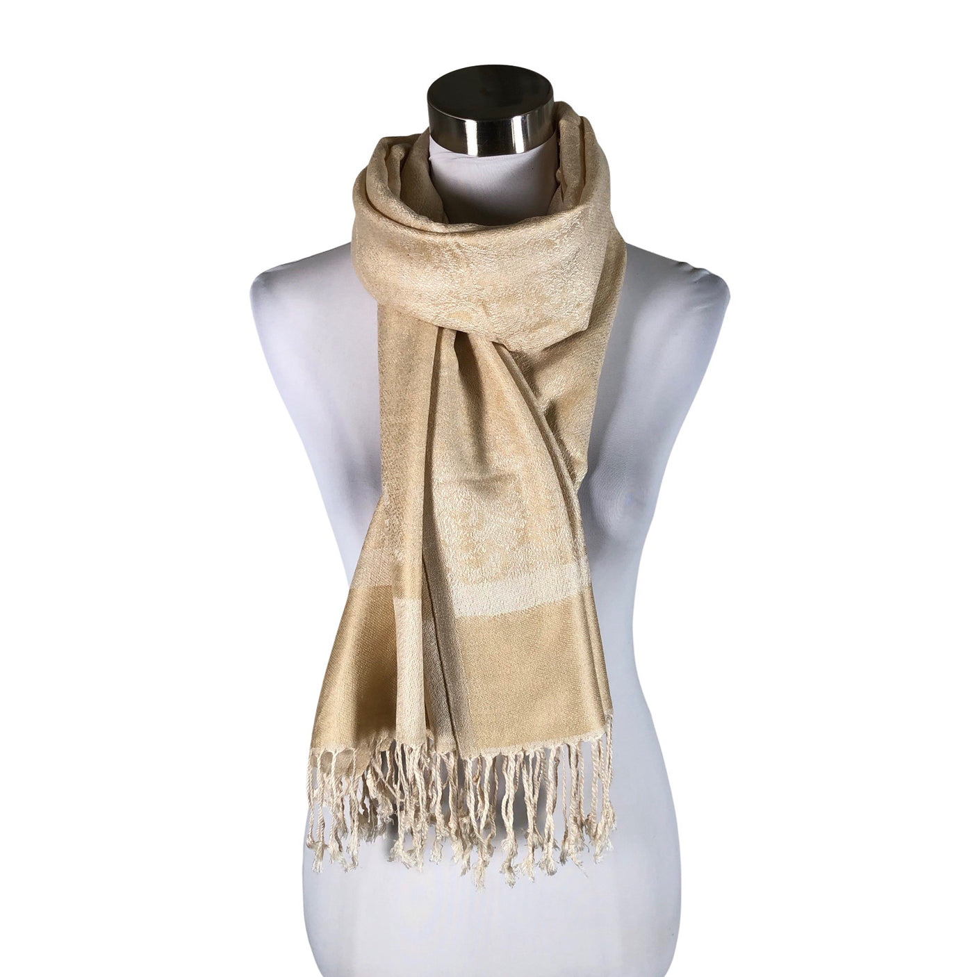 Unisex Pashmina - Scarf, size Maxi - Beige (1)