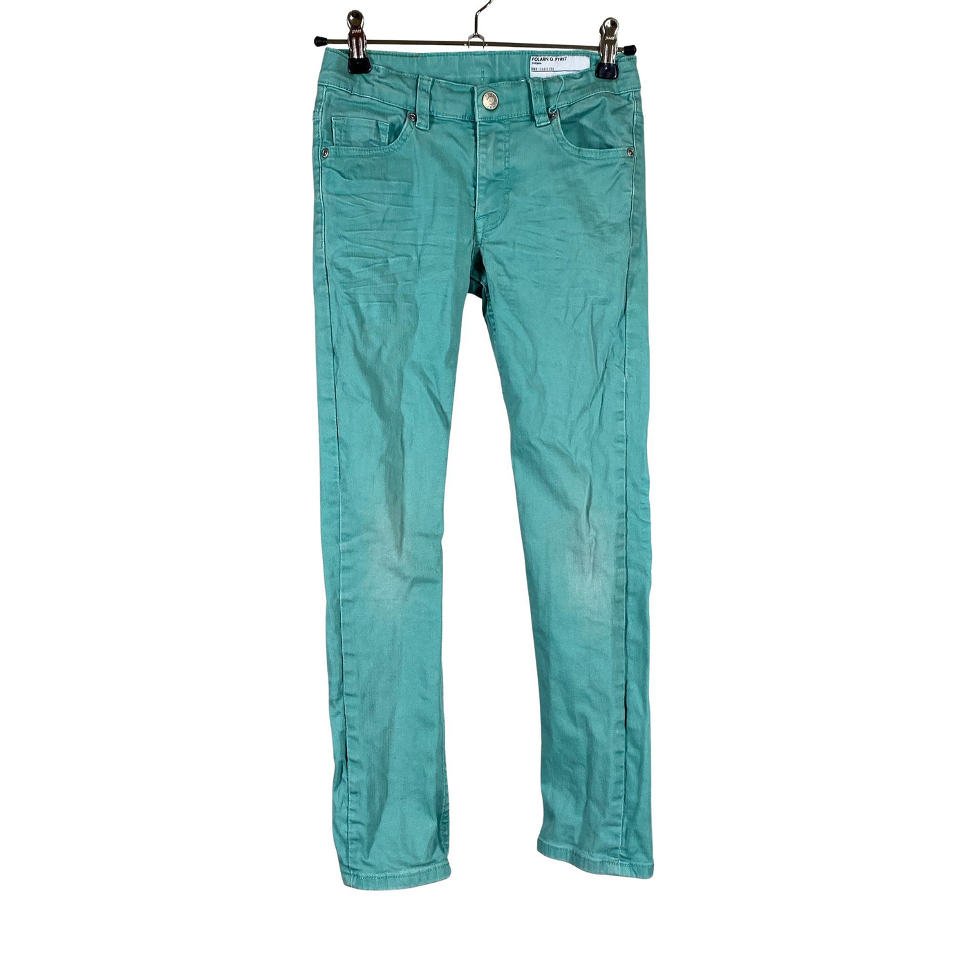 Unisex Polarn O. Pyret - Jeans, size 128 - 134 - Green (1)