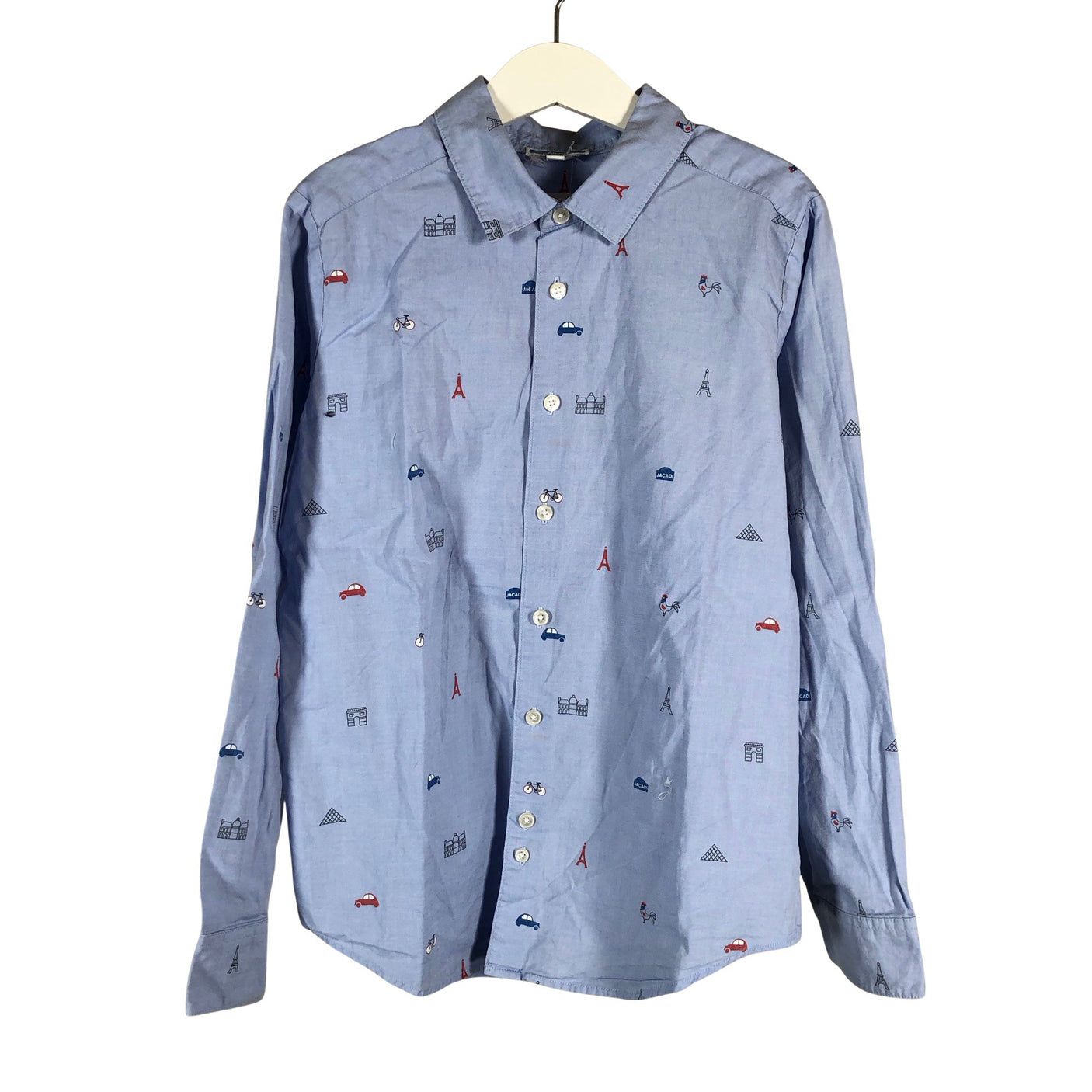 Unisex Jacadi - Collared shirt, size 134 - 140 - Light blue (1)