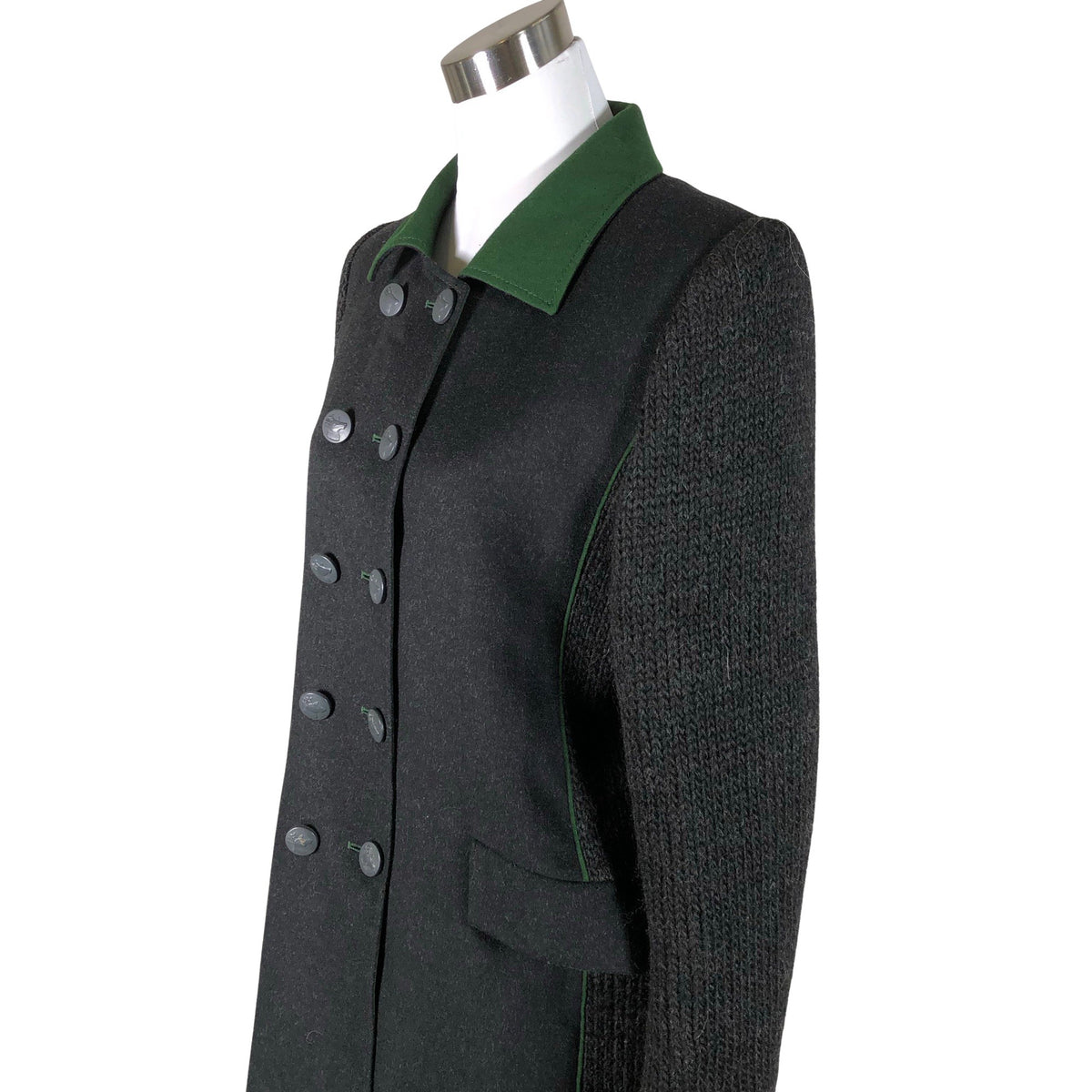 Unisex Mothwurf - Wool coat, size 36 - Gray (3)