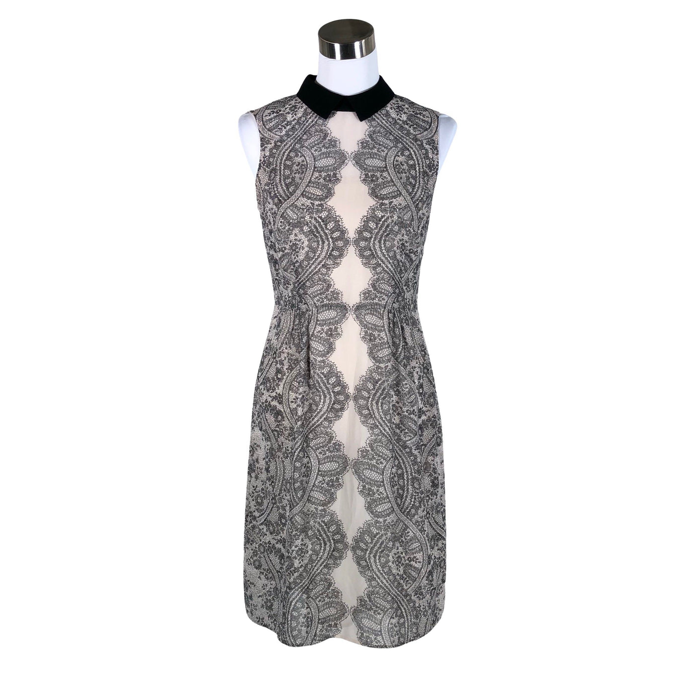 Unisex Hobbs - Schiffon dress, size 36 - Beige (1)