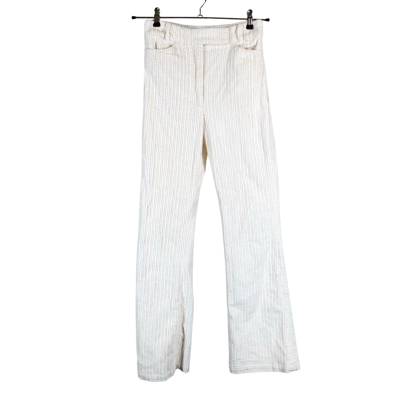 Unisex &Other Stories - Velvet pants, size 34 - Natural white (1)