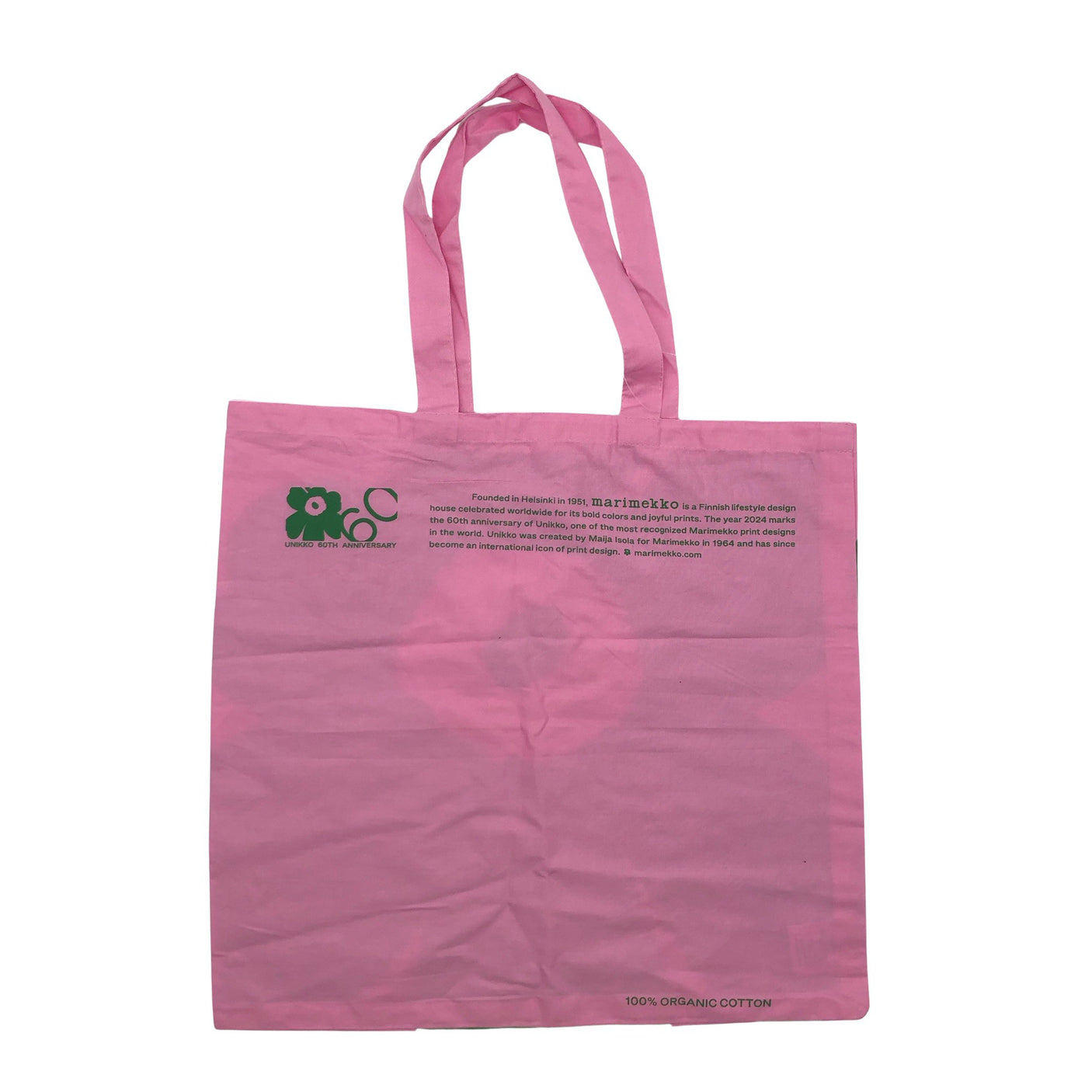 Unisex Marimekko - Shopping bag, size Maxi - Light pink (2)