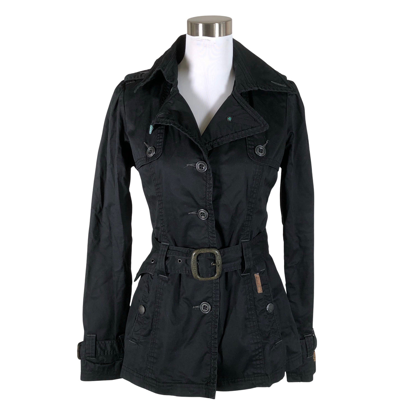 Unisex Khujo - Trench coat, size 38 - Black (1)