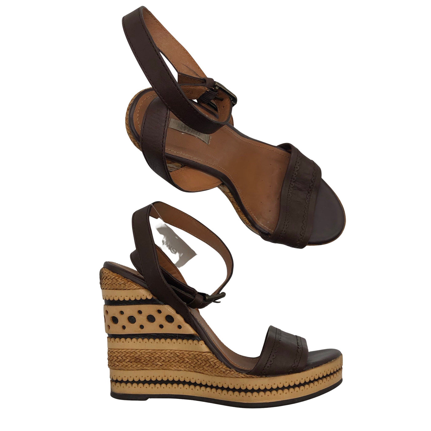 Unisex Geox - Wedge sandals, size 38 - Brown (1)