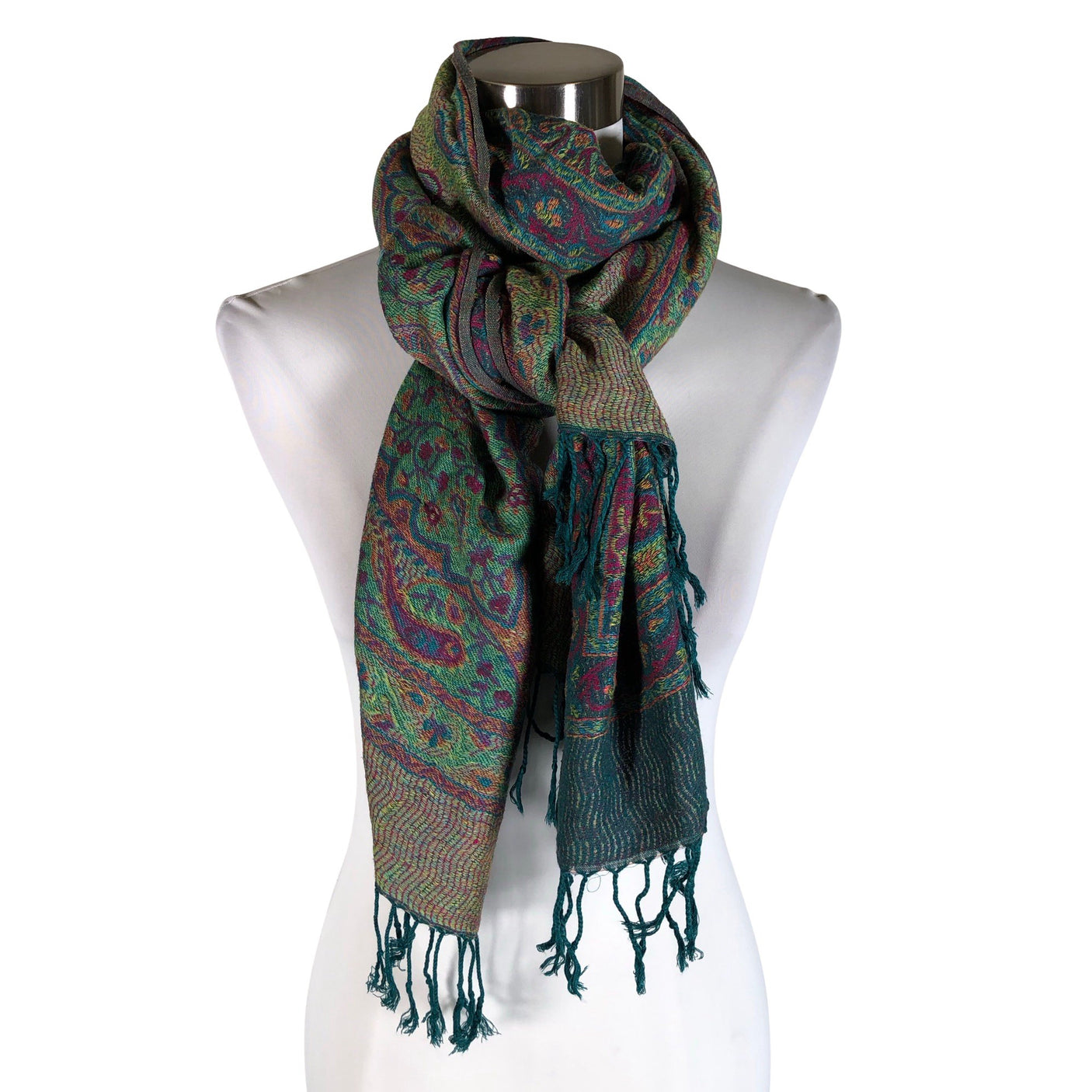 Unisex Pashmina - Scarf, size Midi - Green (1)
