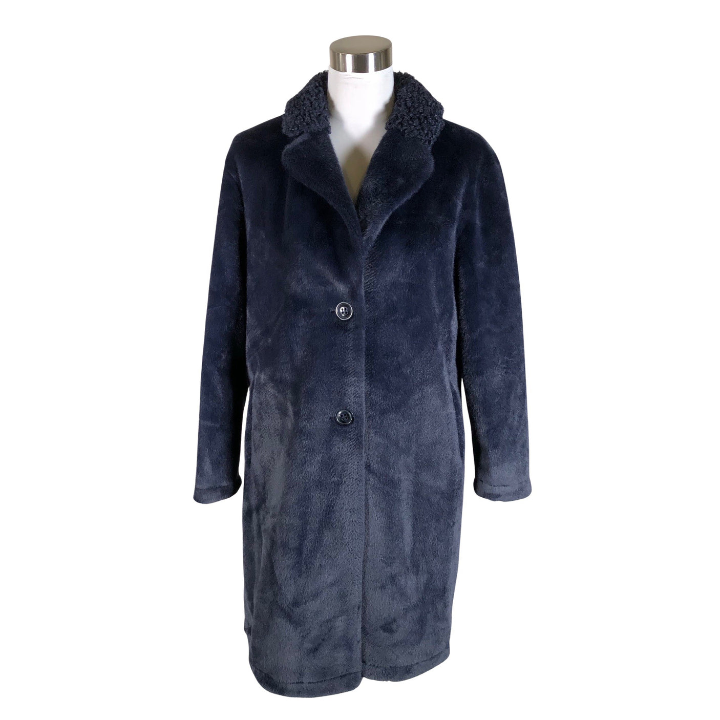 Unisex Rich & Royal - Faux fur coat, size 36 - Blue (1)