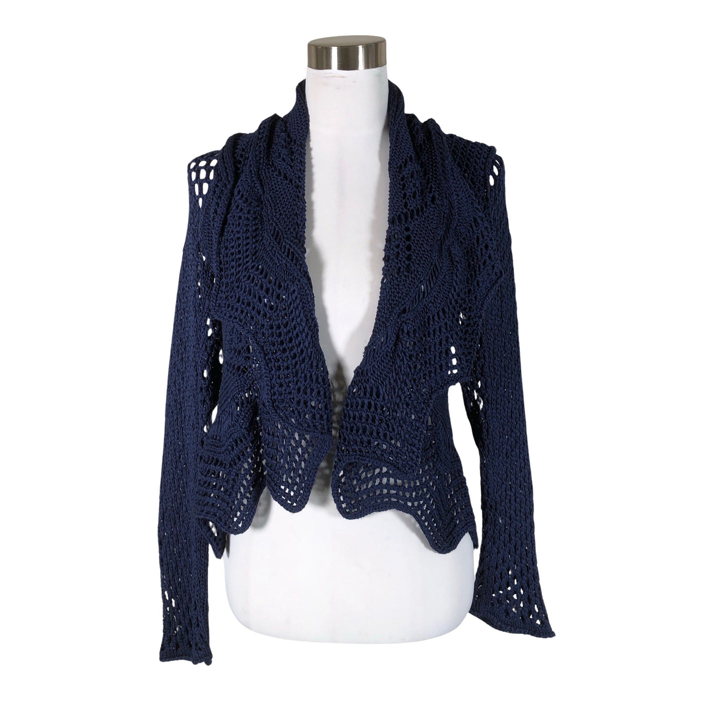 Unisex Crazy Wool - Cardigan, size 40 - Blue (1)