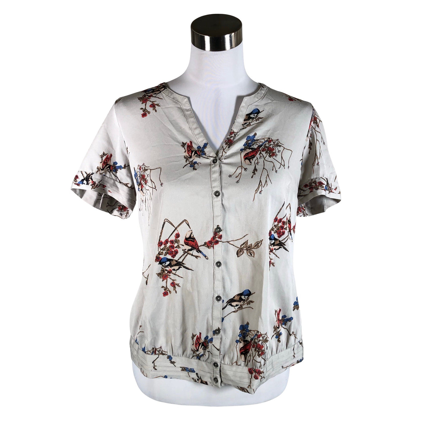 Unisex Fat Face - Short-sleeved blouse, size 40 - Gray (1)