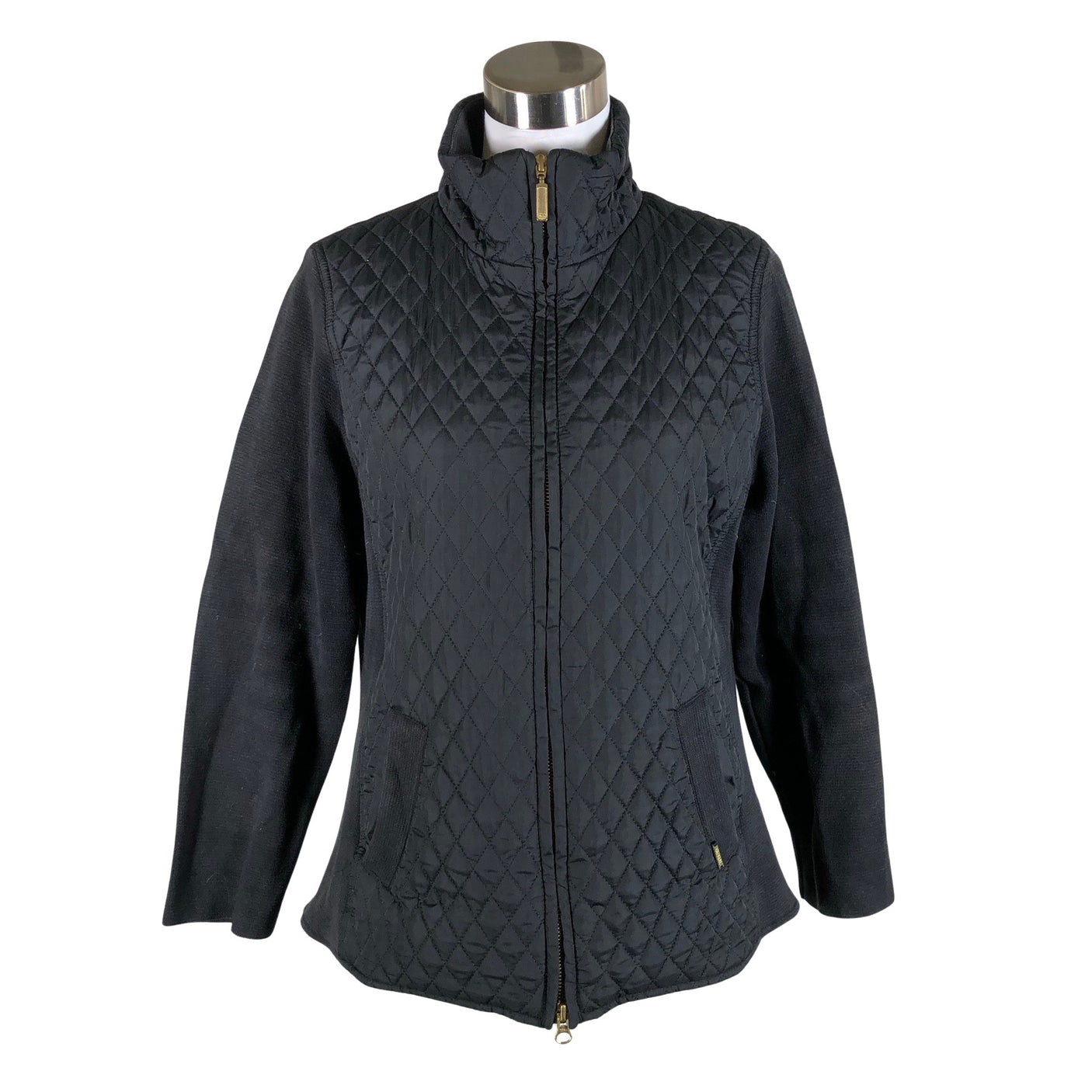 Unisex Global - Quilted jacket, size 38 - Black (1)
