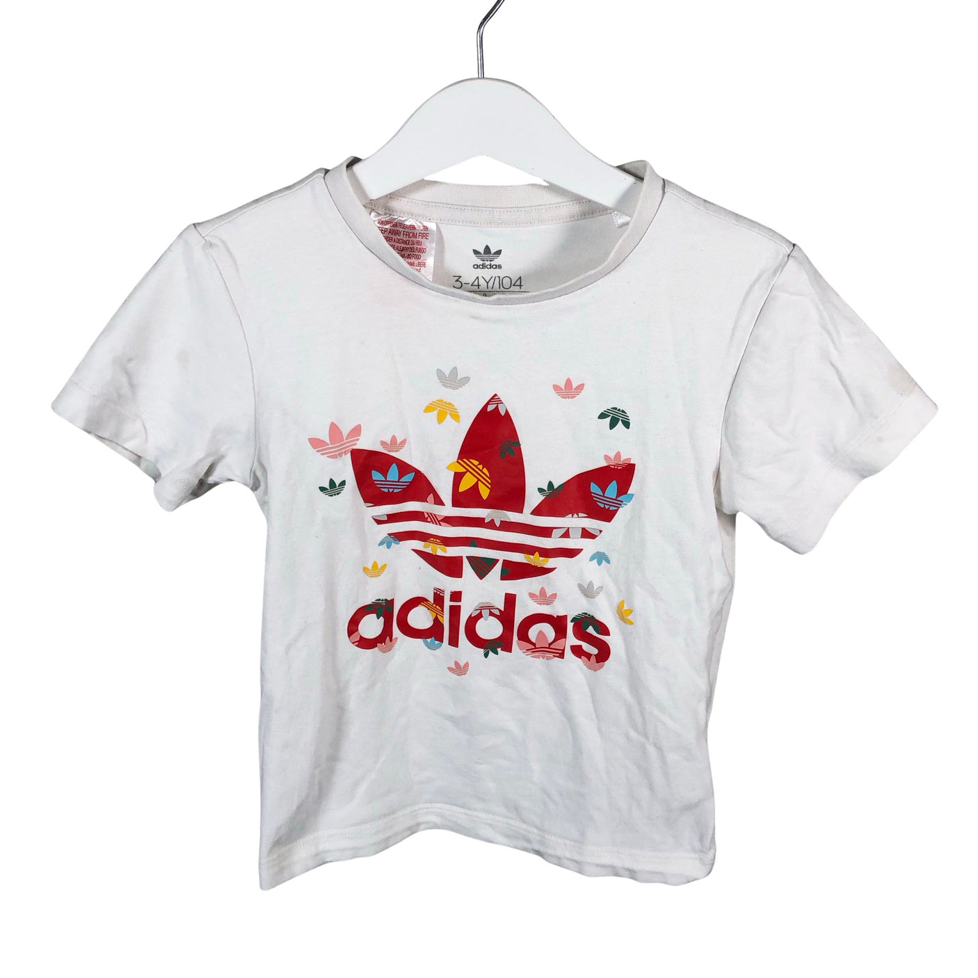 Unisex Adidas - T-shirt, size 98 - 104 - White (1)