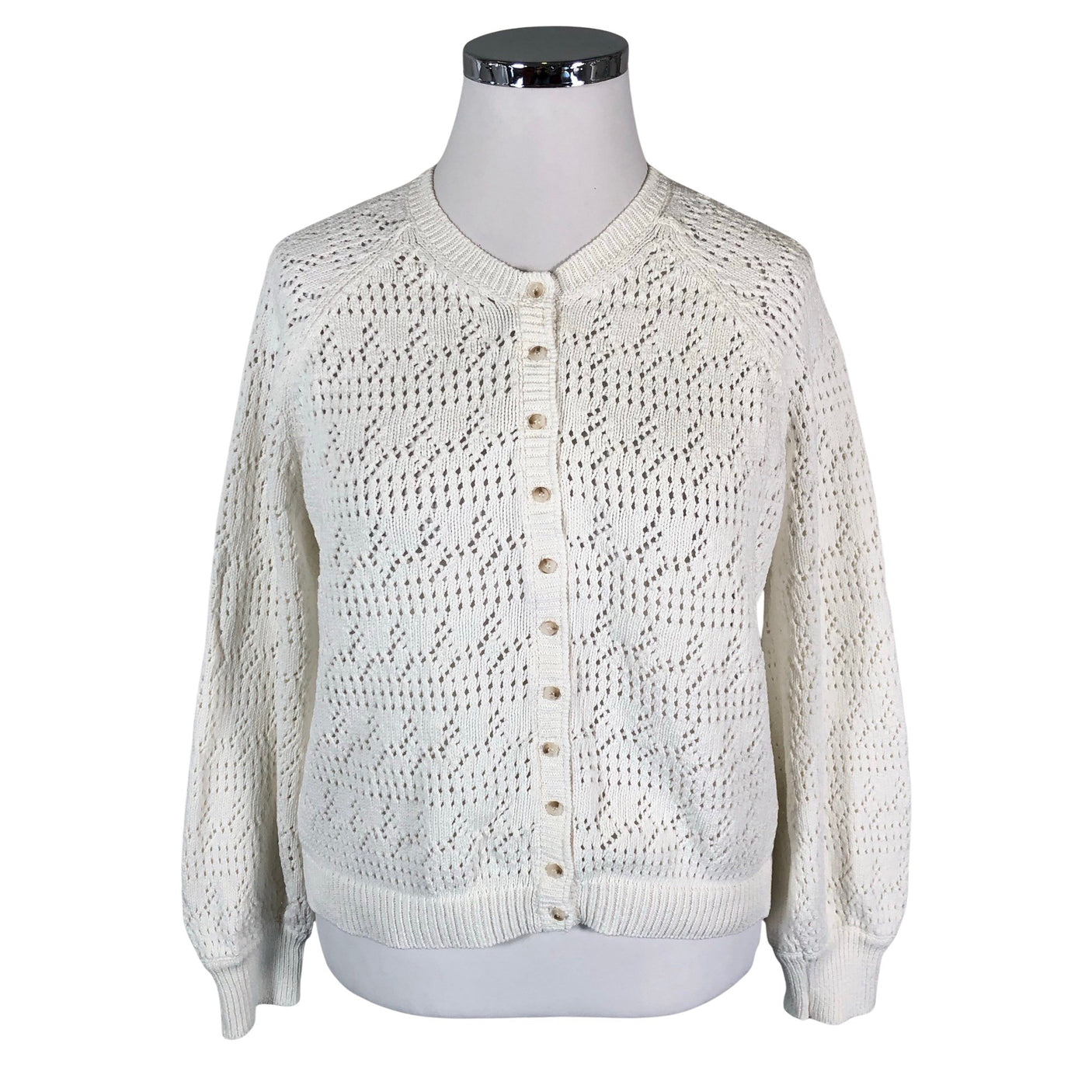 Unisex La Maille Sezane - Cardigan, size 42 - White (1)
