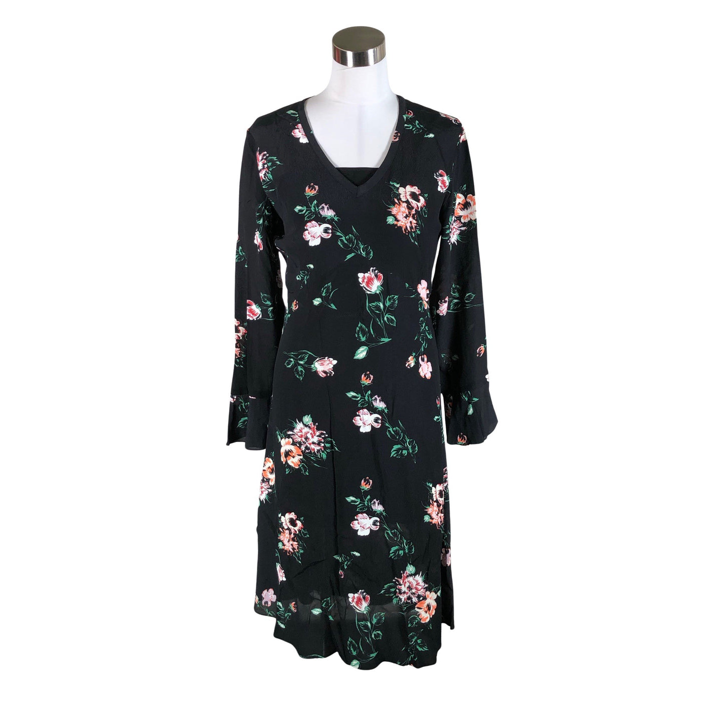 Unisex Second Female - Schiffon dress, size 34 - Black (1)