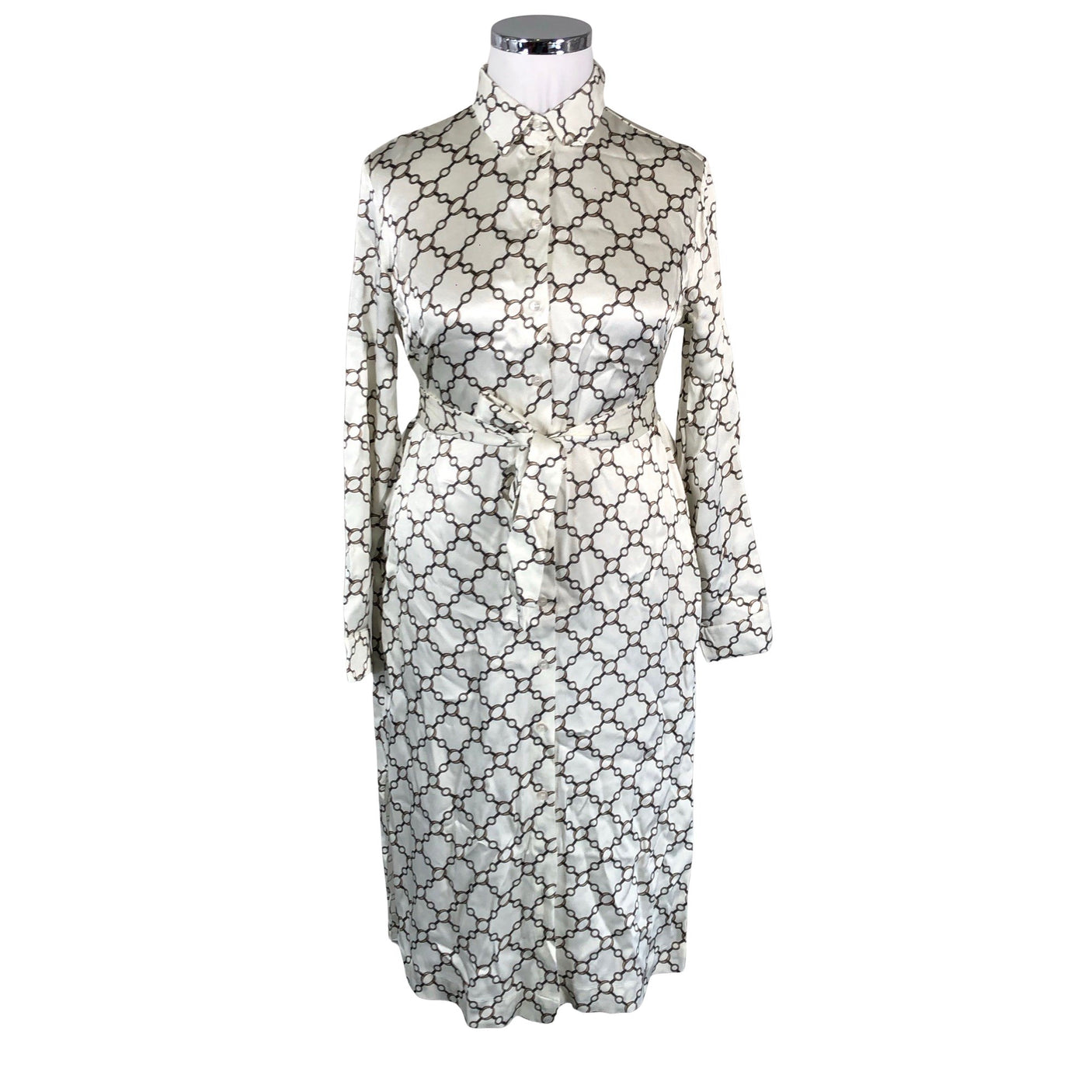 Unisex Ivo Nikkolo - Schiffon dress, size 42 - Natural white (1)