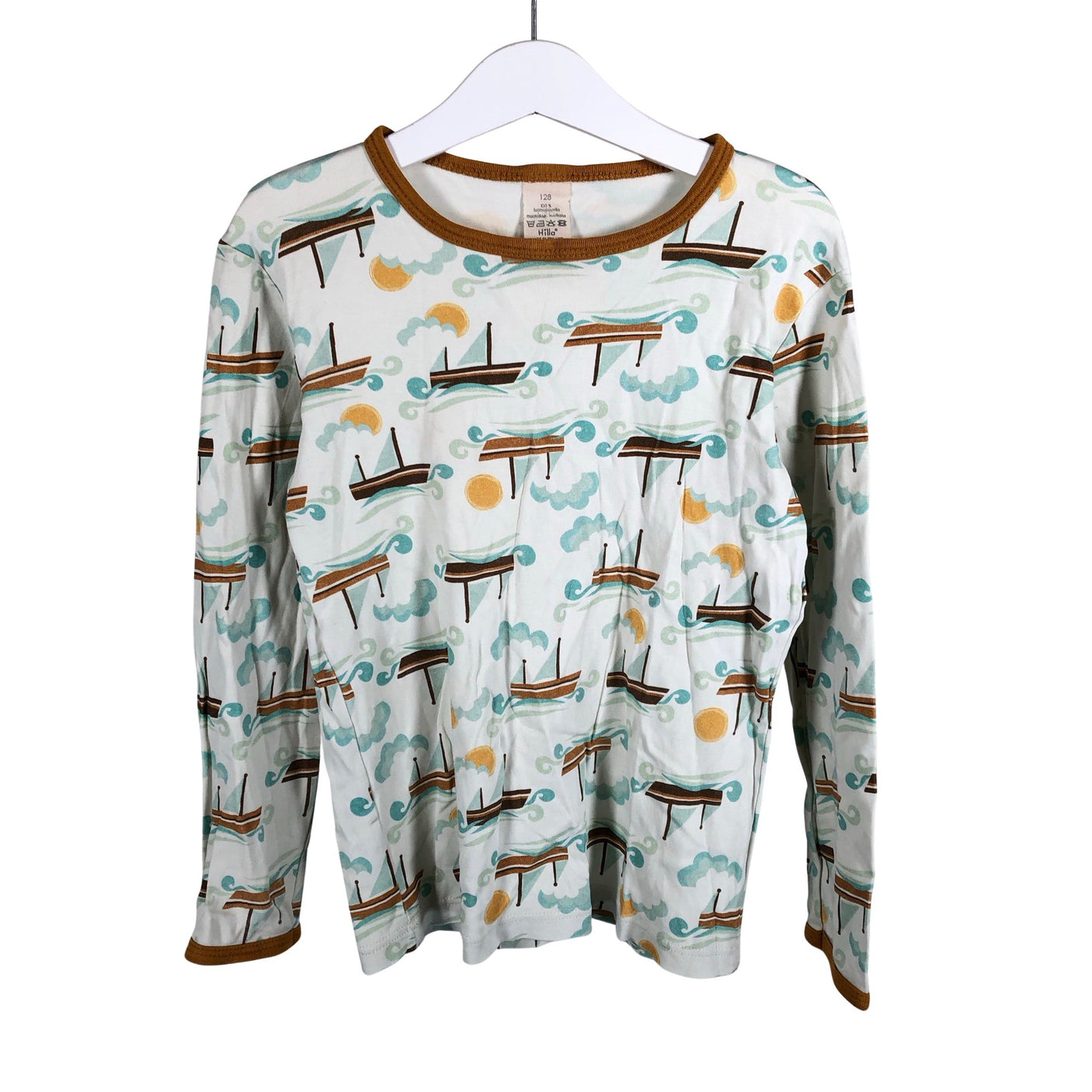 Unisex Hilla - Tricot shirt, size 122 - 128 - White (1)