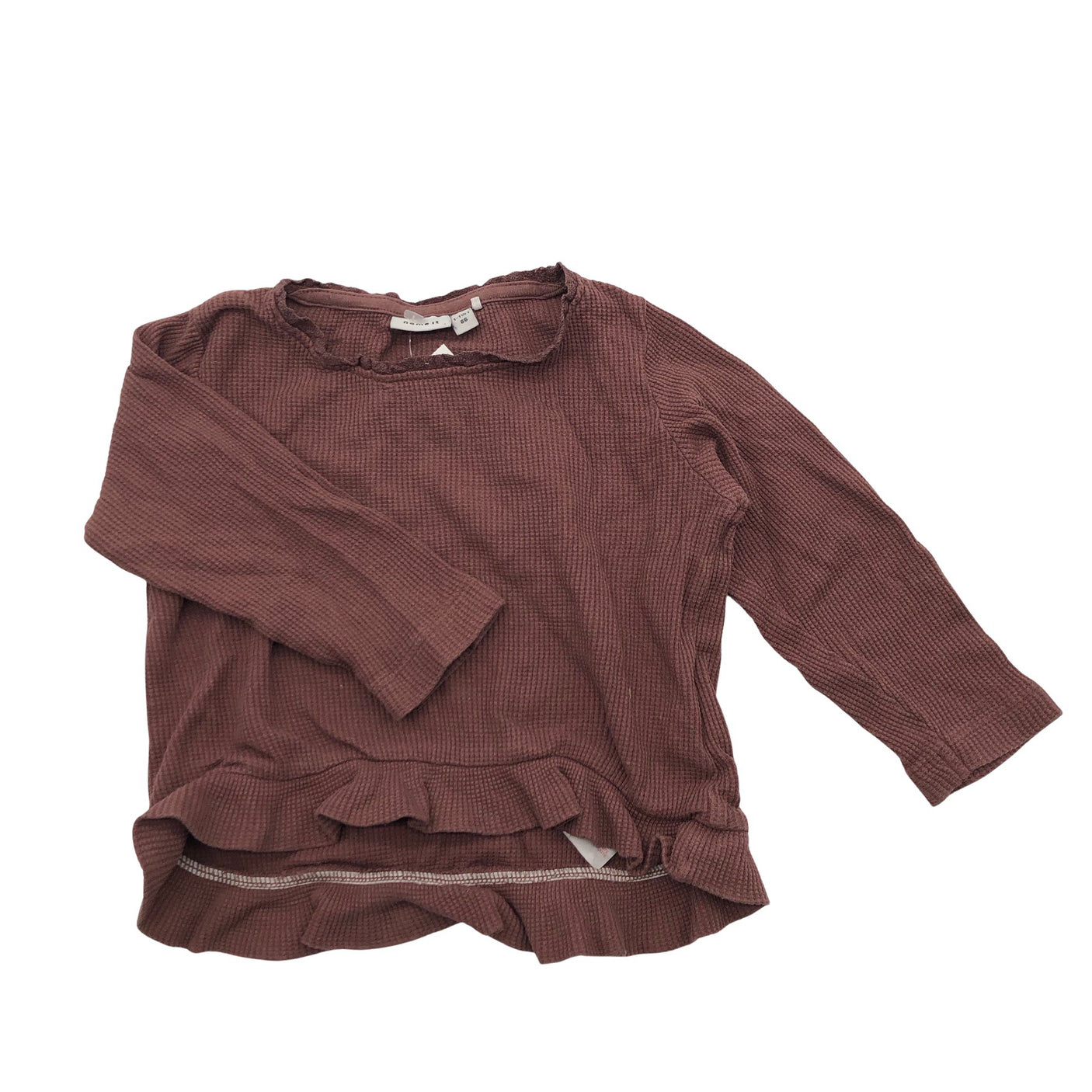 Unisex Name It - Tricot shirt, size 80 - 86 - Brown (1)
