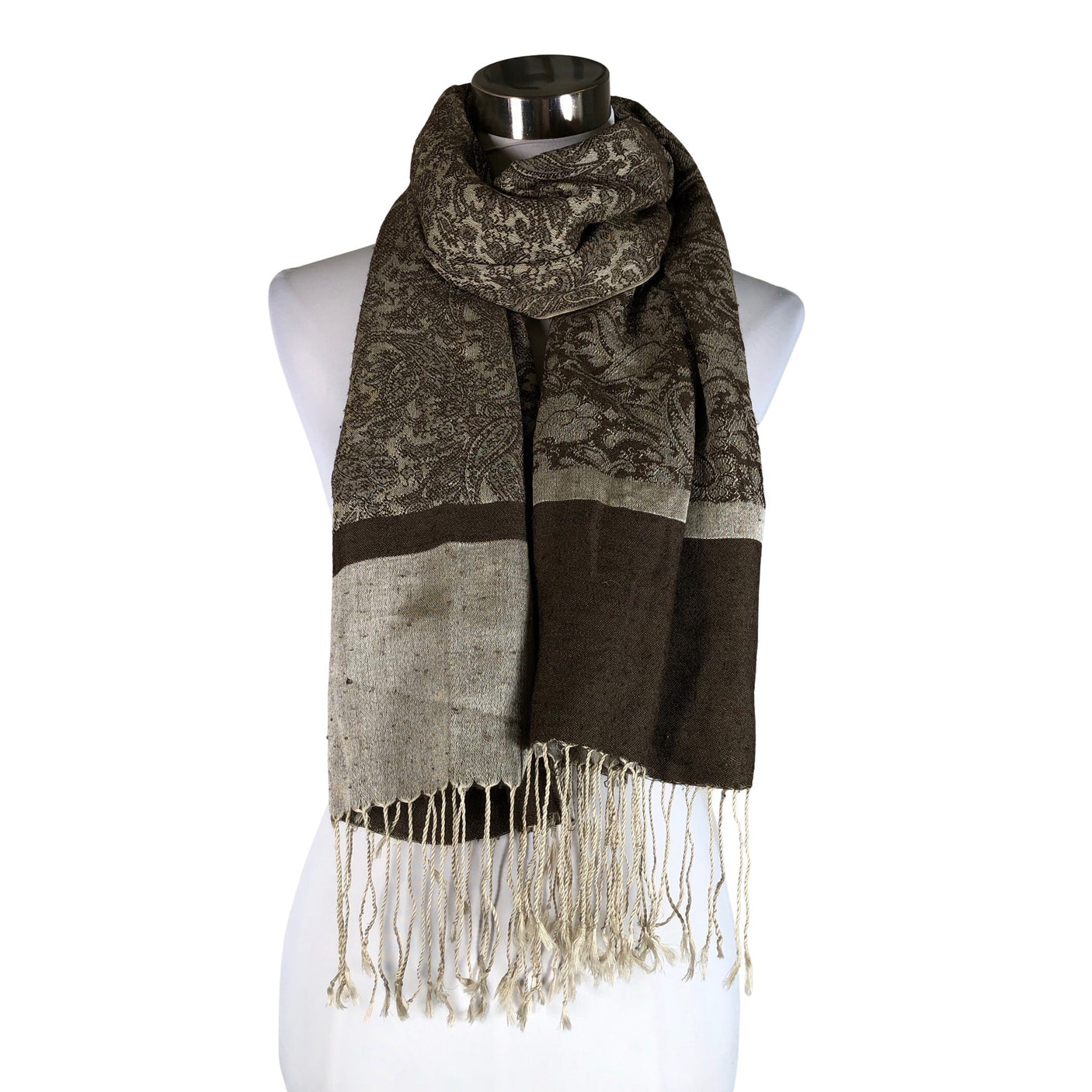 Unisex Pashmina - Scarf, size Midi - Brown (1)