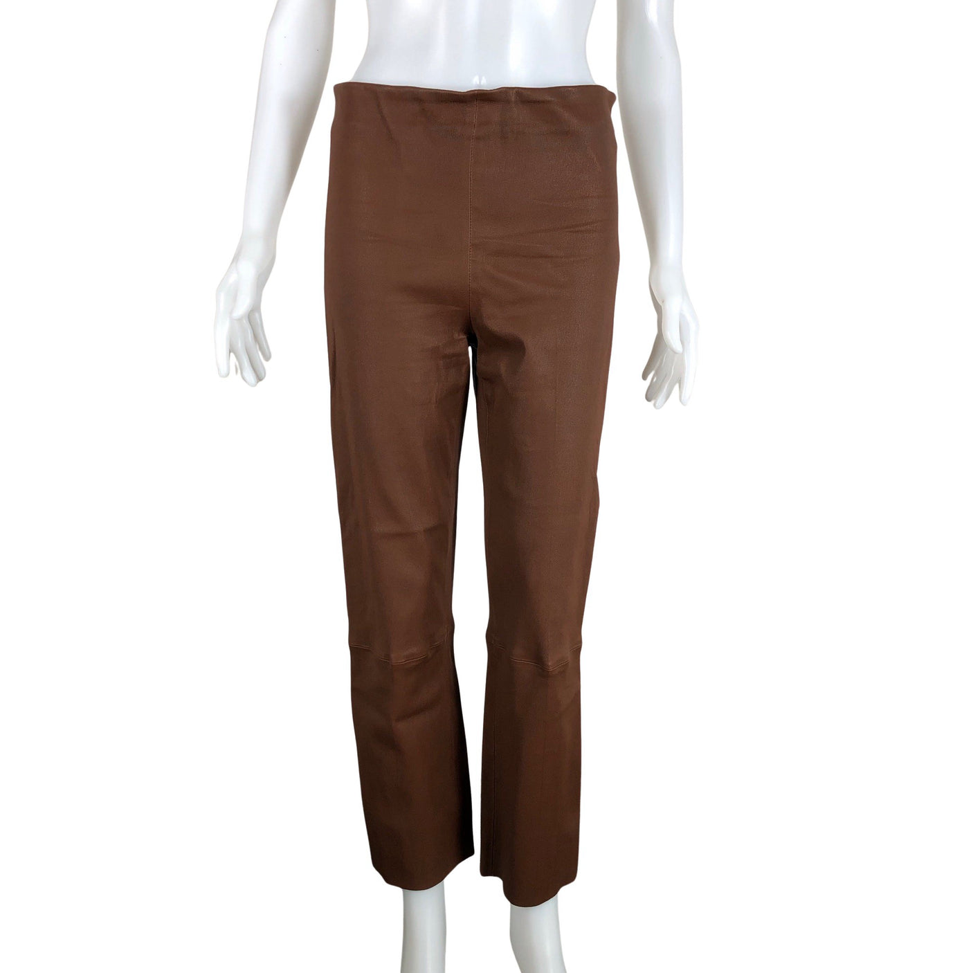 Unisex by Malene Birger - Leather pants, size 38 - Brown (1)