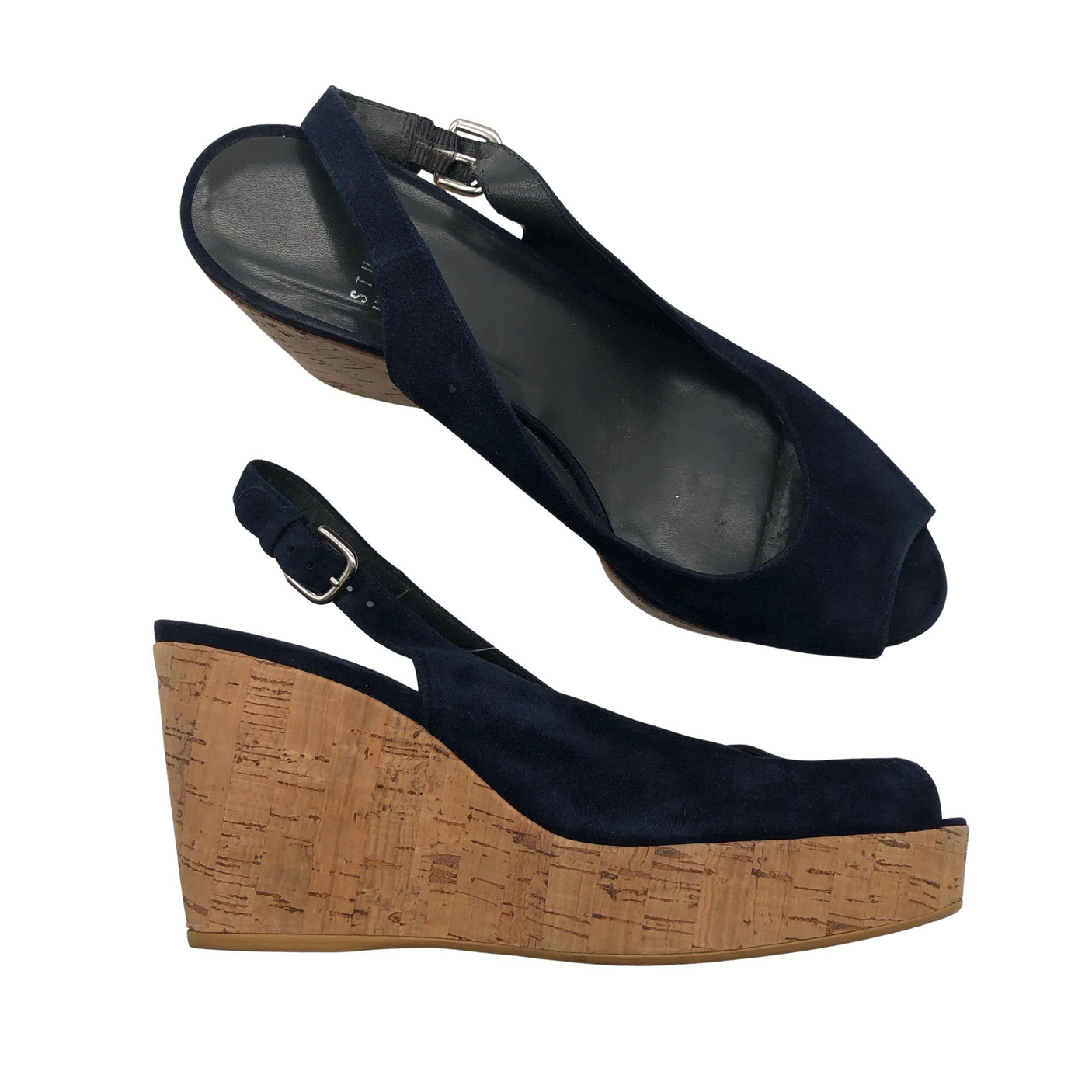 Unisex Stuart Weitzman - Wedge sandals, size 39 - Blue (1)