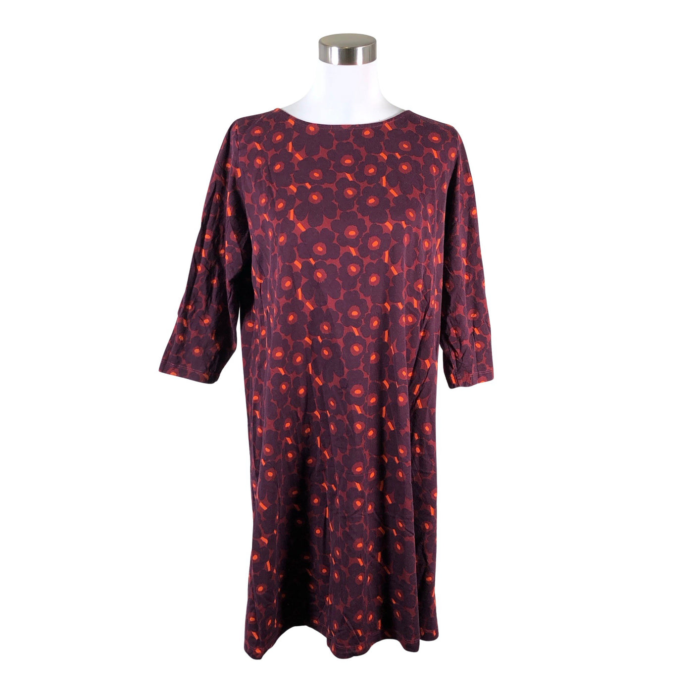 Unisex Marimekko - Tricot dress, size 40 - Wine red (1)
