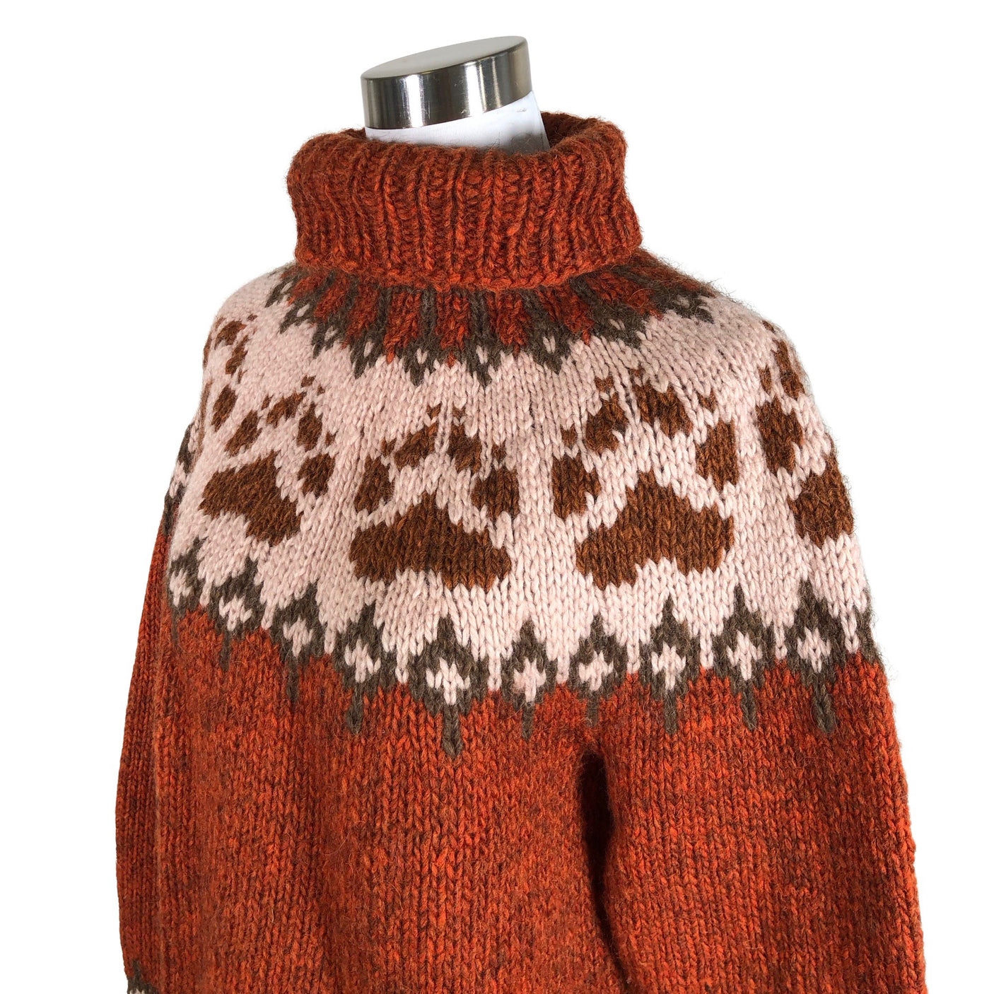 Unisex Handmade - Sweater, size 40 - Orange (3)