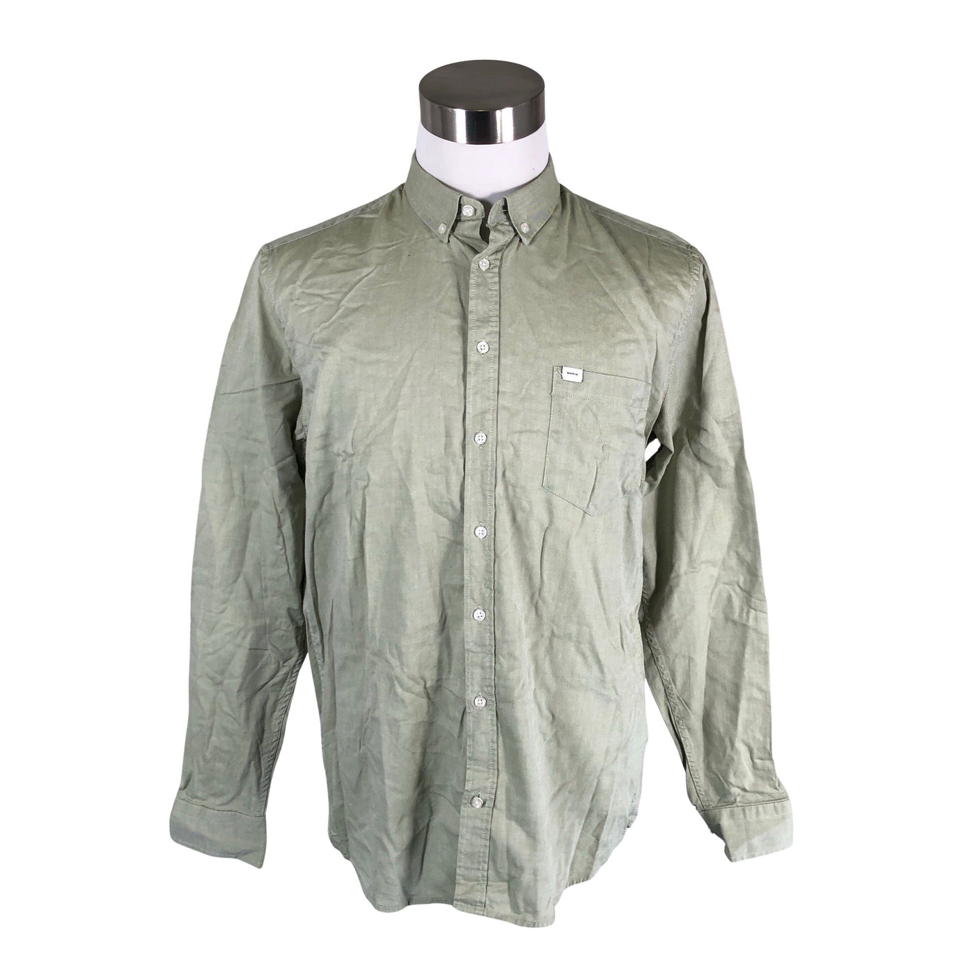 Unisex Makia - Collared shirt, size L - Green (1)