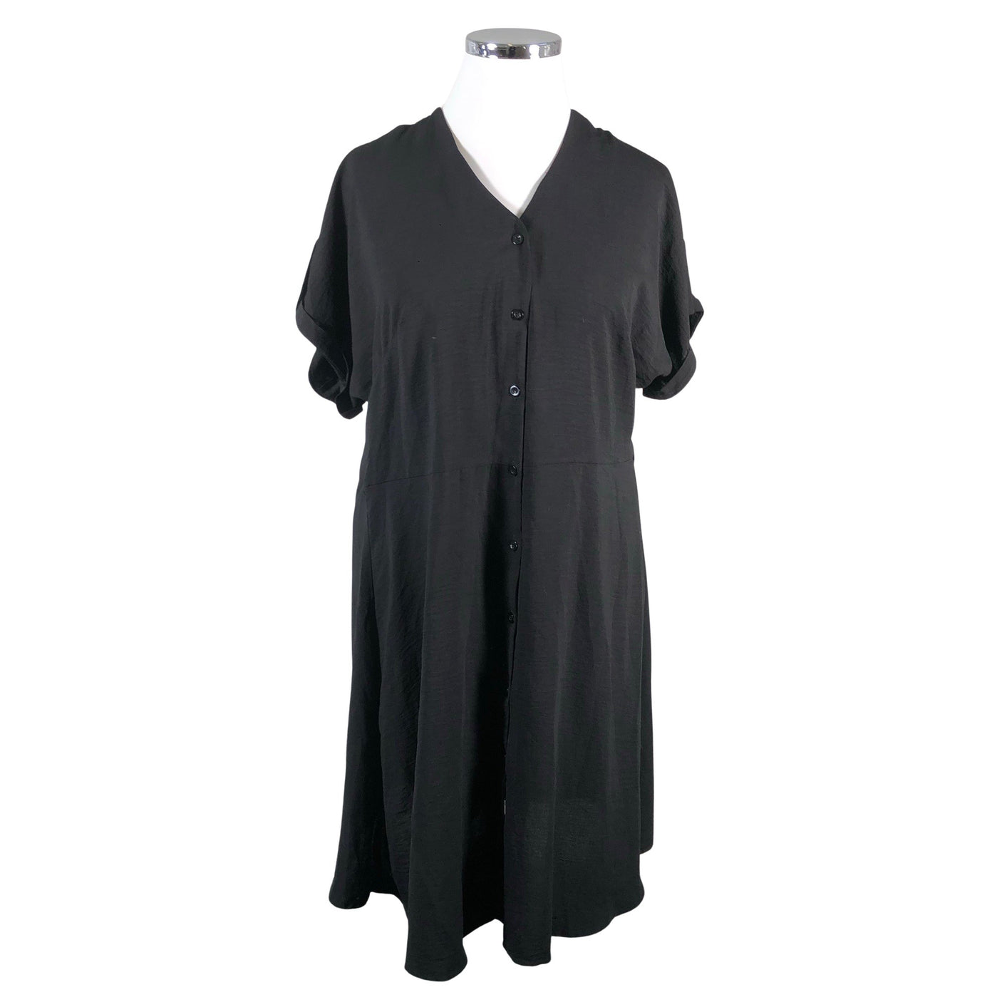 Unisex Yours - Schiffon dress, size 44 - Black (1)
