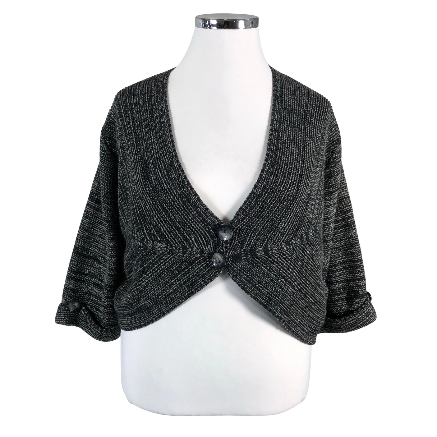 Unisex Gina Laura - Knit bolero jacket, size 44 - Gray (1)