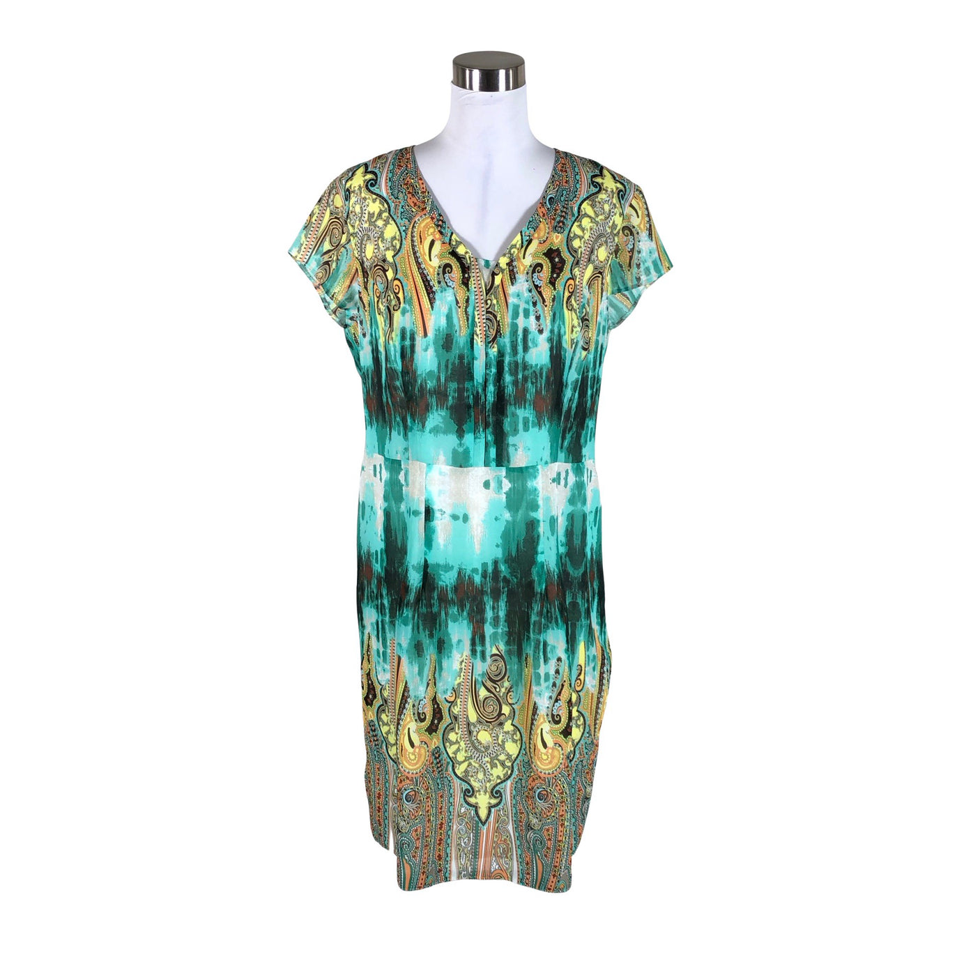 Unisex Gerry Weber - Schiffon dress, size 40 - Green (1)