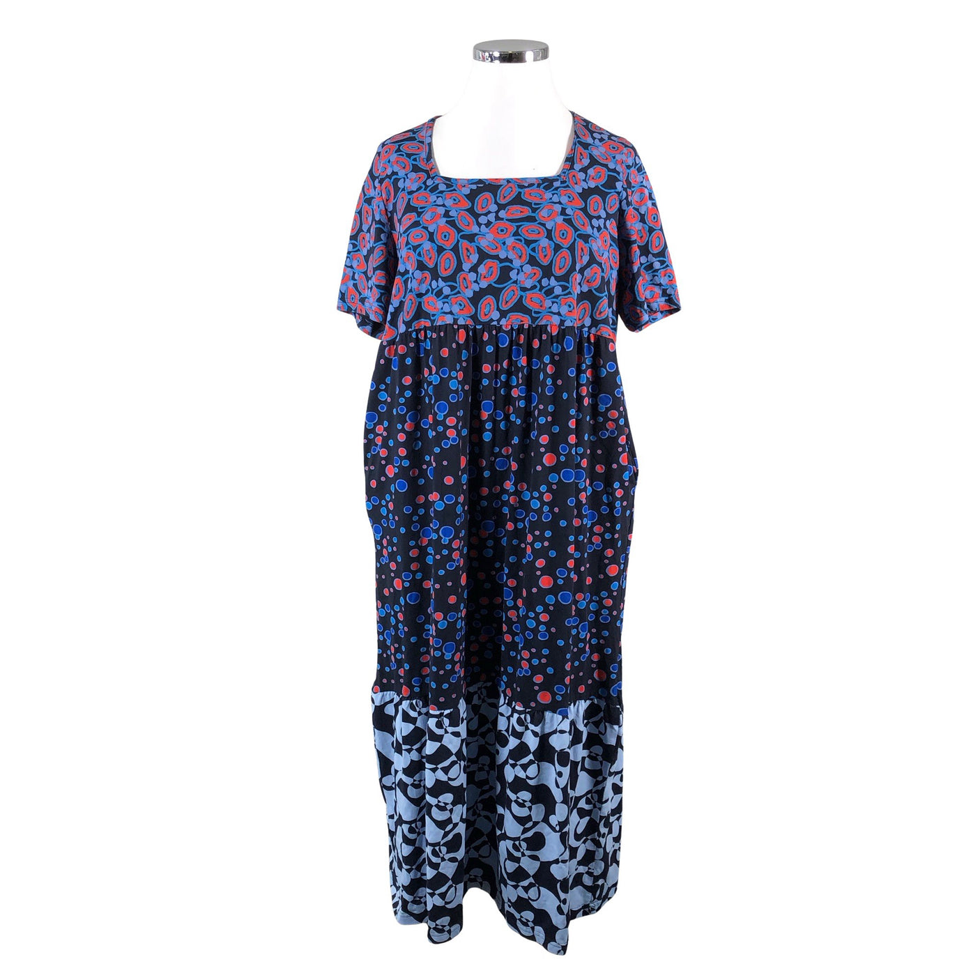 Unisex Ulla Popken - Tricot dress, size 42 - Blue (1)
