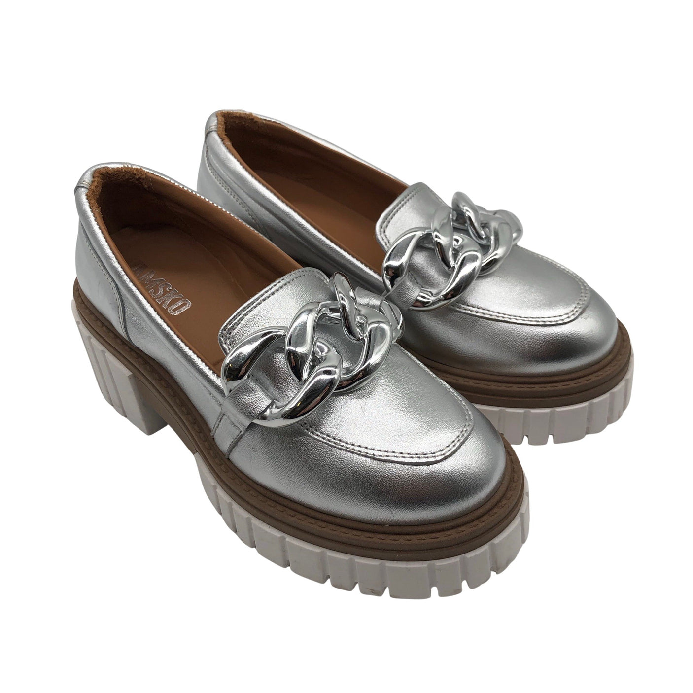 Unisex Vamsko - Loafers, size 36 - Silver (3)