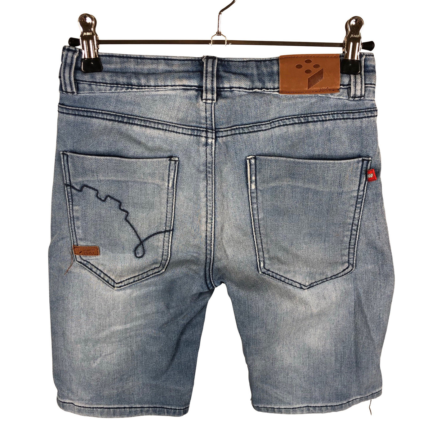 Unisex Lego - Denim shorts, size 128 - 134 - Blue (2)