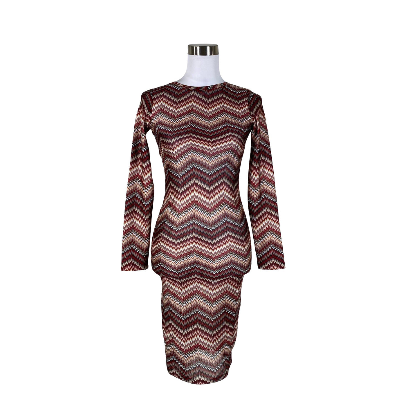 Unisex Lindex - Tricot dress, size 34 - Wine red (1)