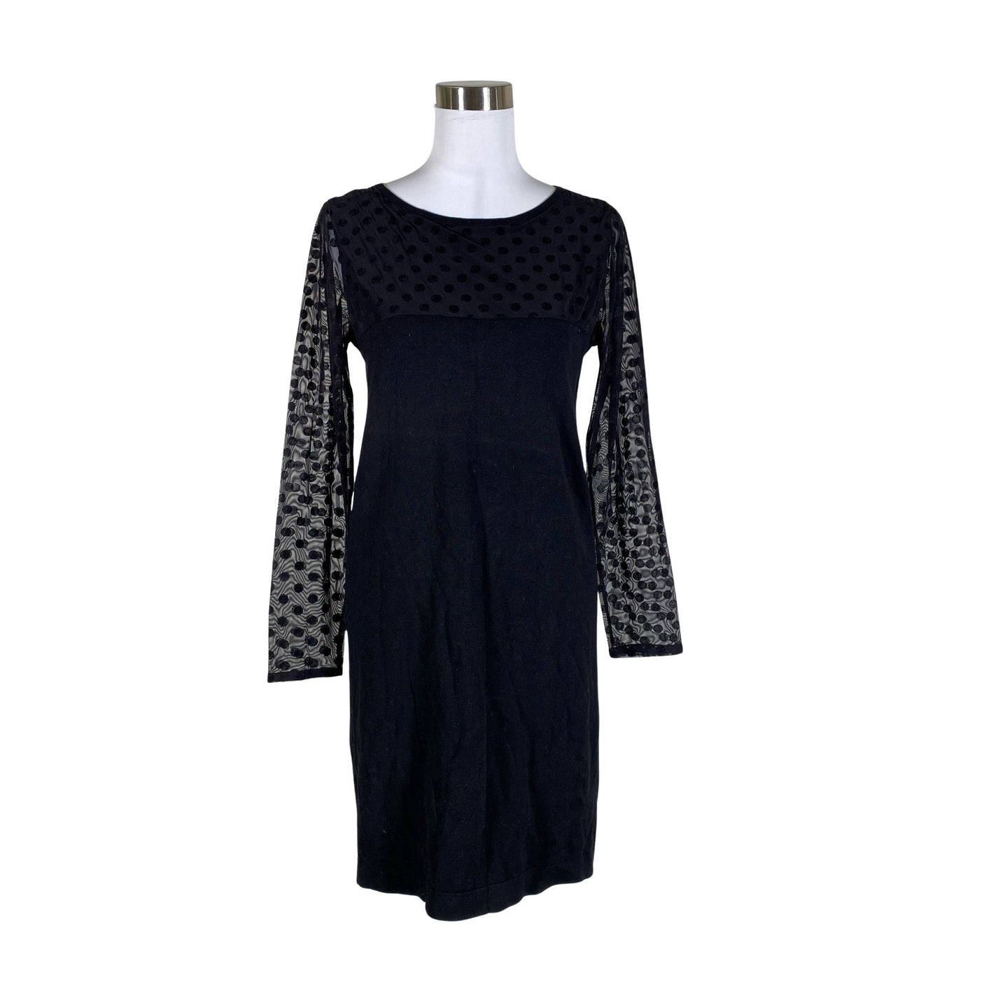 Unisex August Silk - Knit dress, size 38 - Black (1)