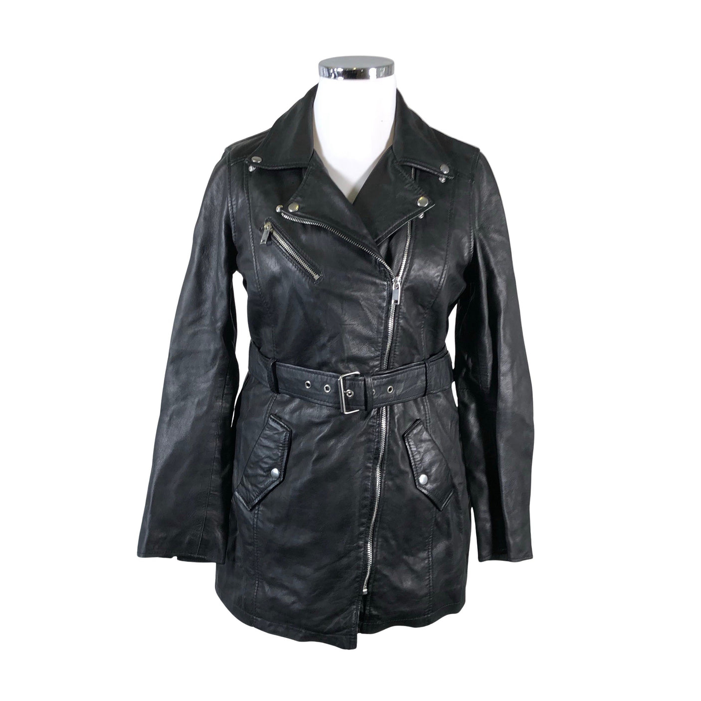 Unisex Le Temps des Cerises - Leather jacket, size 42 - Black (1)