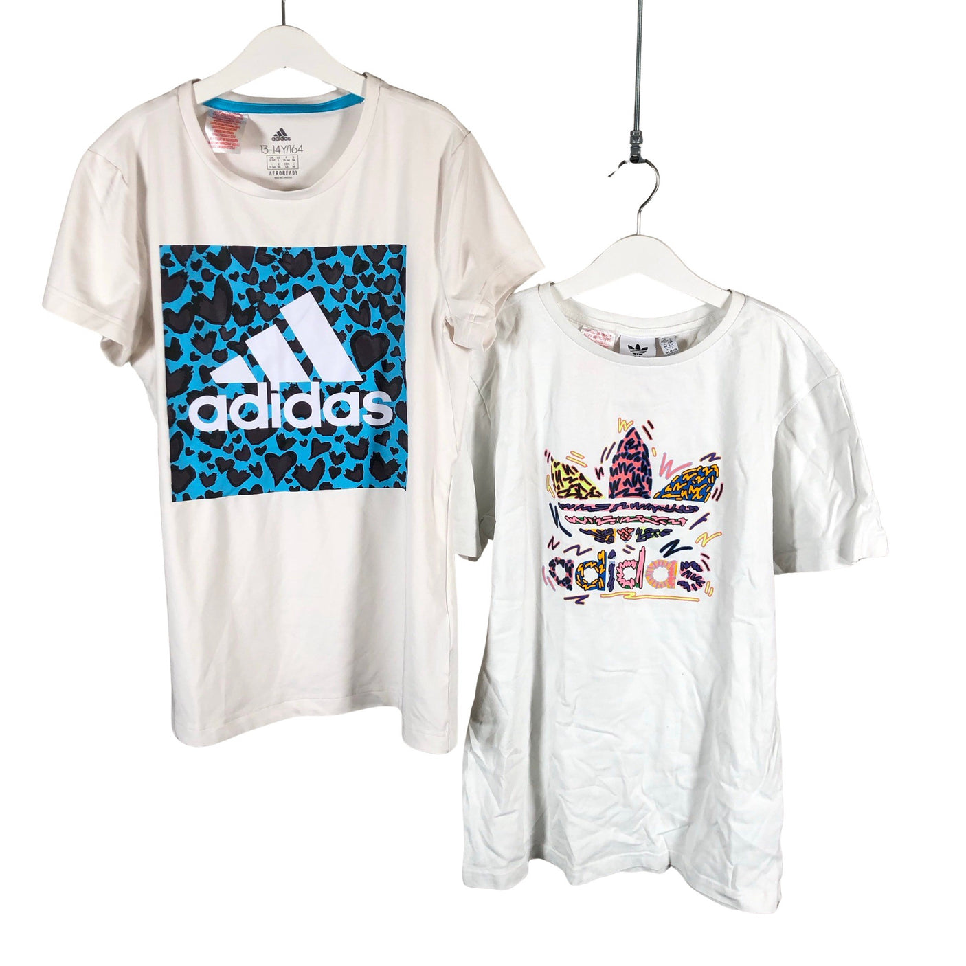 Unisex Adidas - T-shirt, size 158 - 164 - White (1)