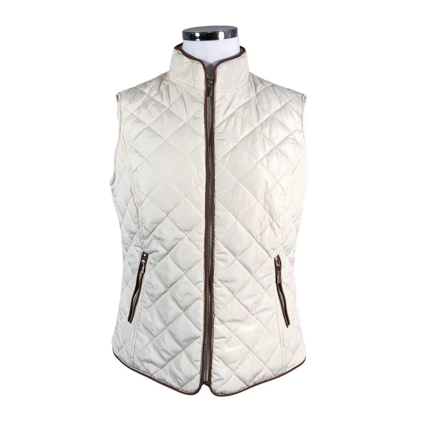 Unisex Your Face - Winter vest, size 44 - Beige (1)