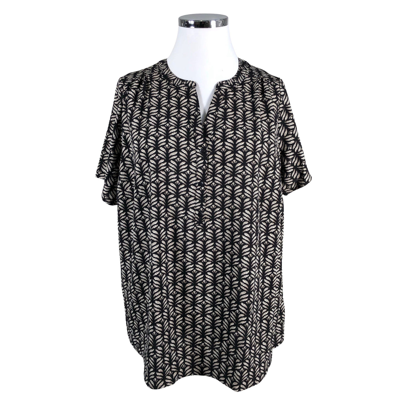 Unisex Zizzi - Short-sleeved blouse, size 46 - Black (1)
