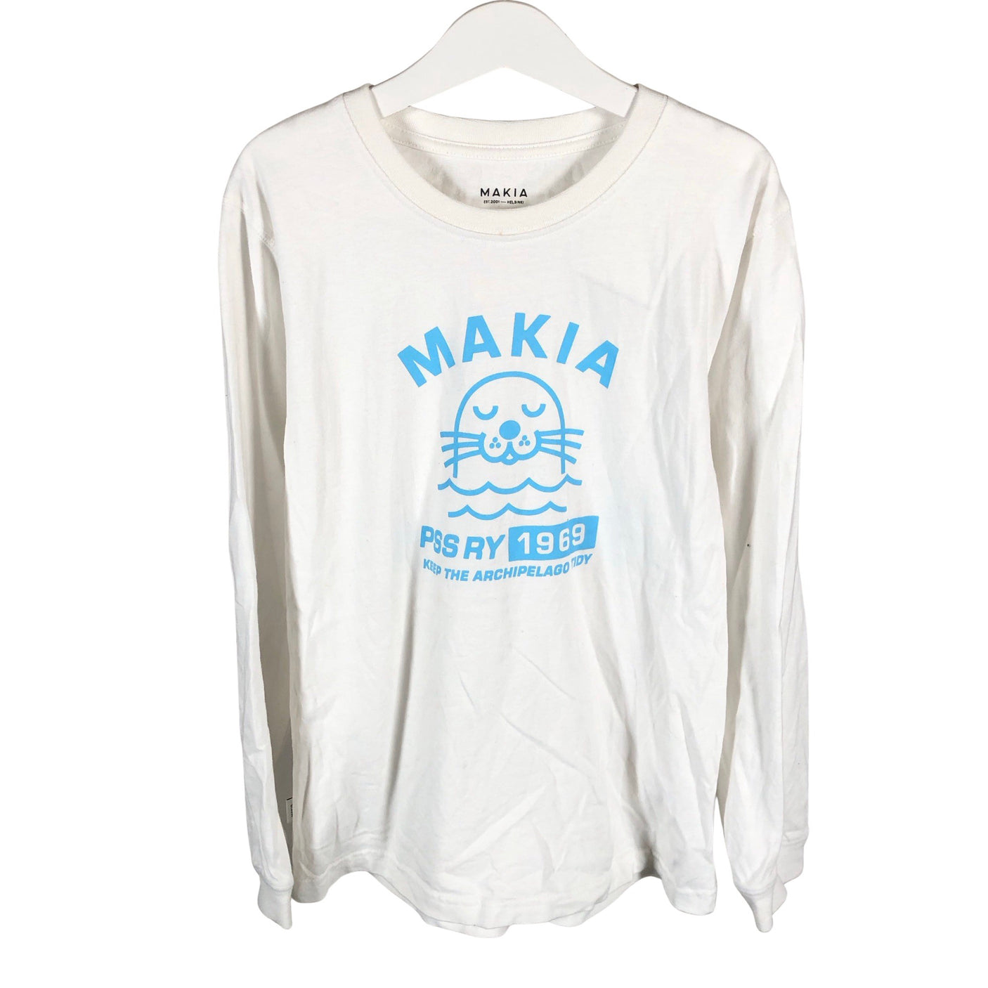 Unisex Makia - Tricot shirt, size 146 - 152 - White (1)