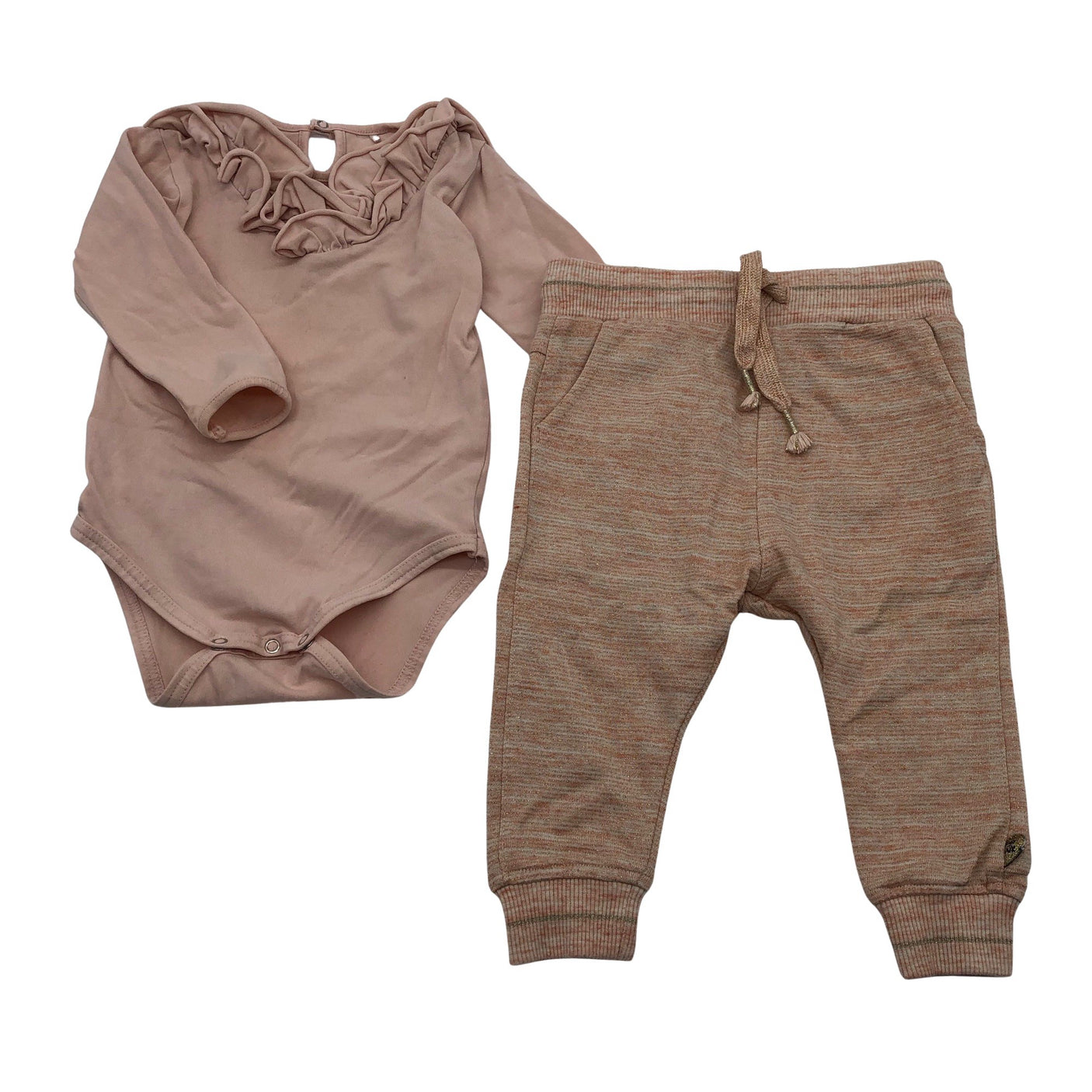 Unisex Metsola - Body, size 74 - 80 - Light pink (1)