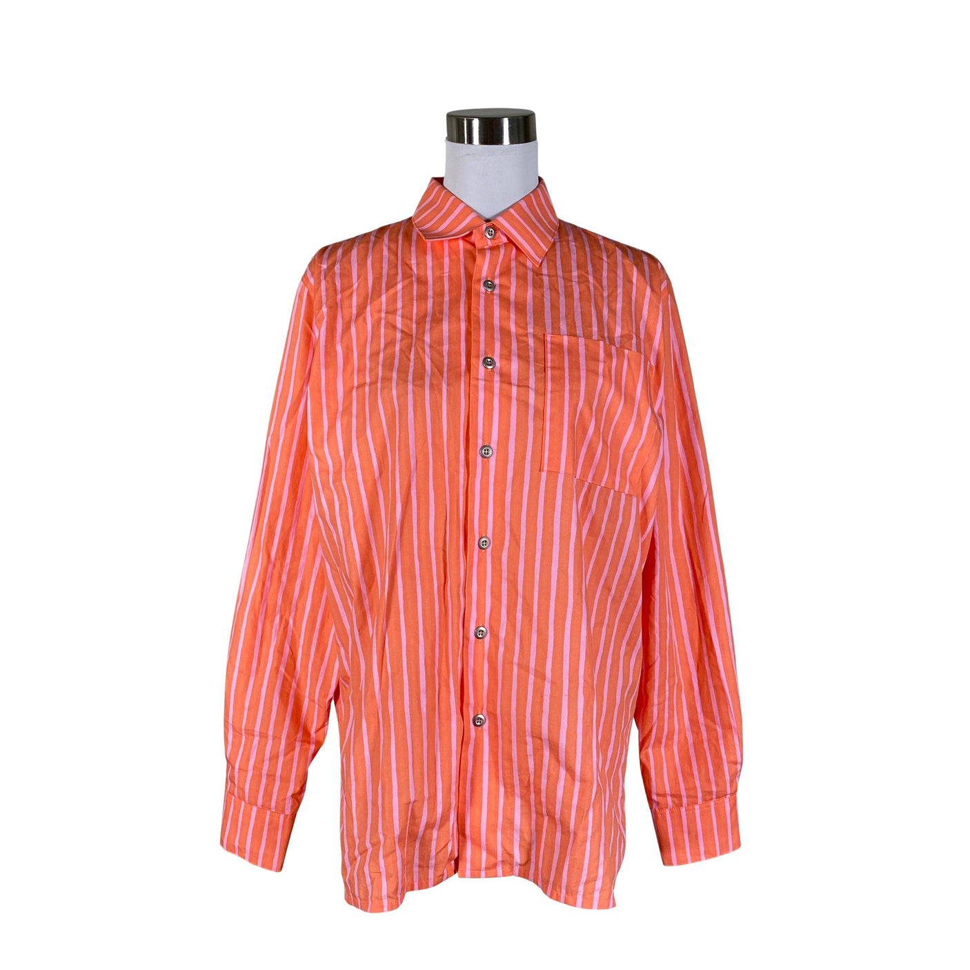 Unisex Marimekko - Collared shirt, size 36 - Orange (1)