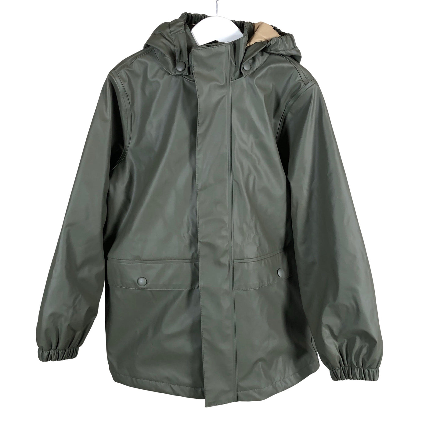 Unisex Wheat - Rain jacket, size 122 - 128 - Green (1)